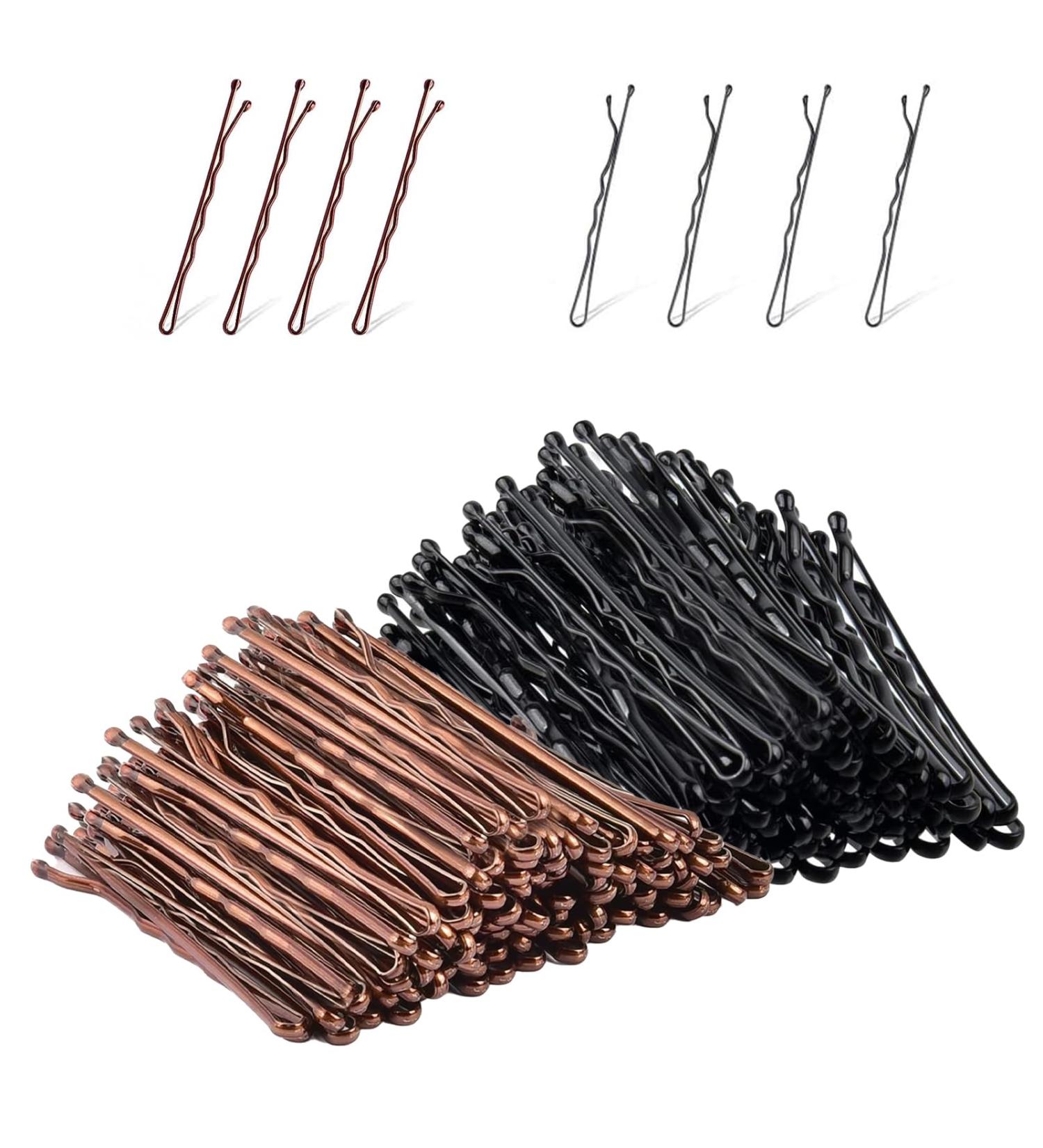 Yunshengmy Stylish & Durable Bobby Pins - Long Lasting Hair Accessories for Professional Quality Hairstyles(Black&Brown) - Buy Online on GoSupps.com