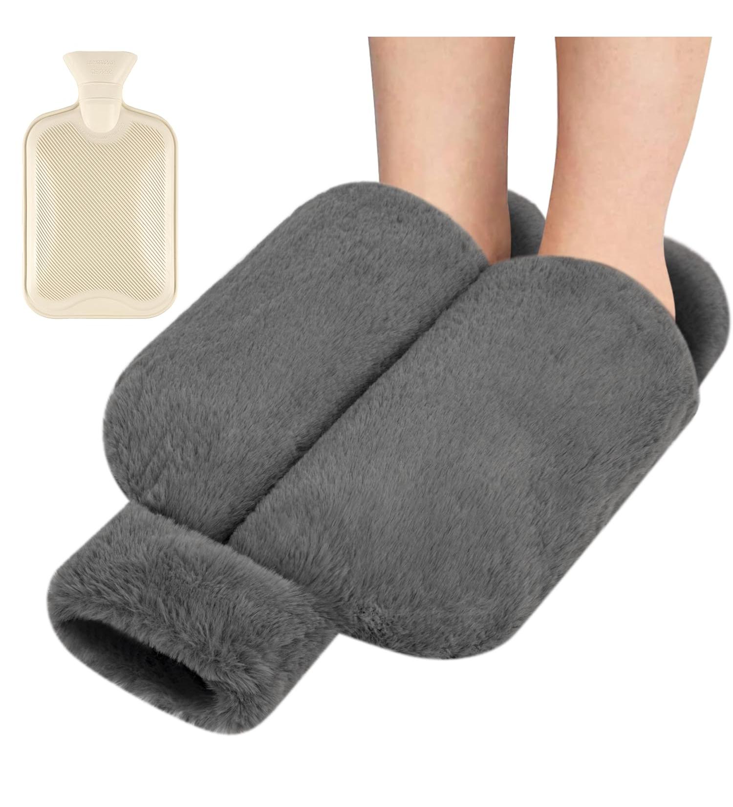 Ktueov Electric-Free Foot Warmer Heat Bottle 2L - Soft & Warm Heating Solution for Adults (Size 35-45) - Perfect for Home & Office - Buy Online on GoSupps.com