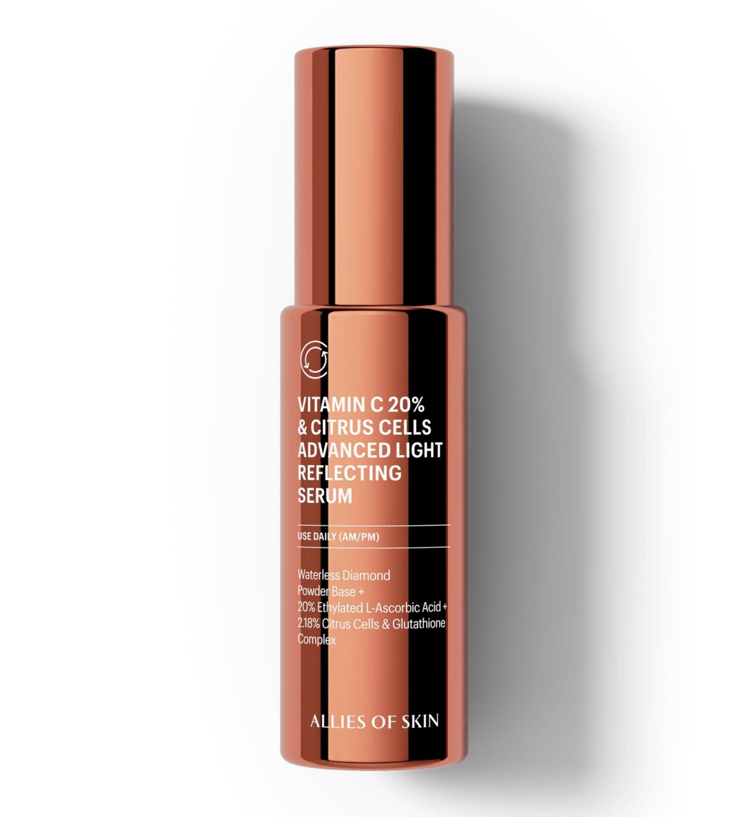 Allies of Skin 20% Vitamin C Serum | Daily Glow & Firming Face Serum | Lightweight Waterless Formula Treats Uneven Tone & Spots | Anti-Aging Support for Smooth Radiant Skin | 1 fl oz - Buy Online on GoSupps.com