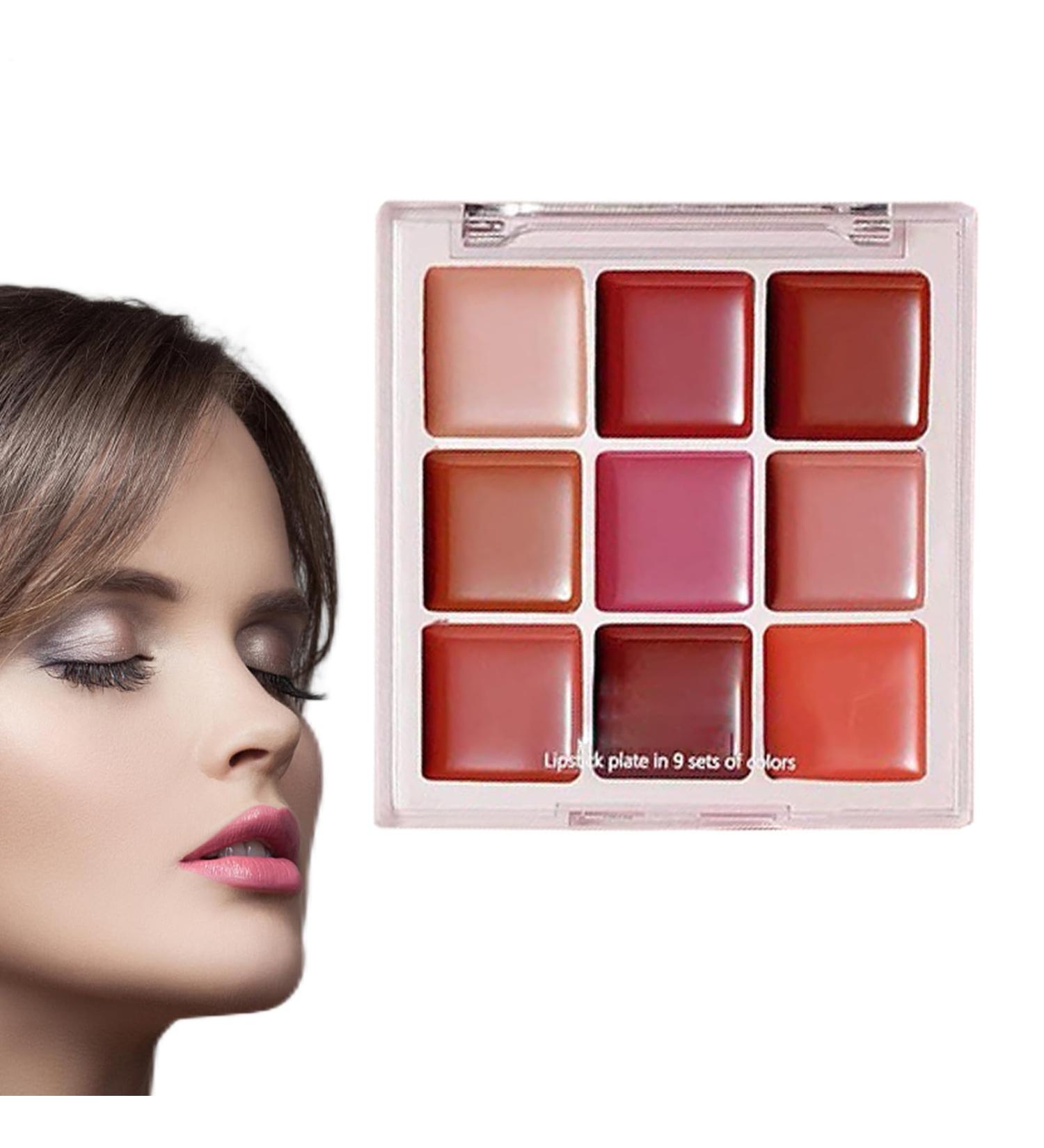  Tktouci Lip Gloss Palette - Makeup Lip Gloss 9 Colours - Waterproof Long Lasting Plump Effect Matte for Daily Makeup Evening Teen Girls - Buy Online on GoSupps.com
