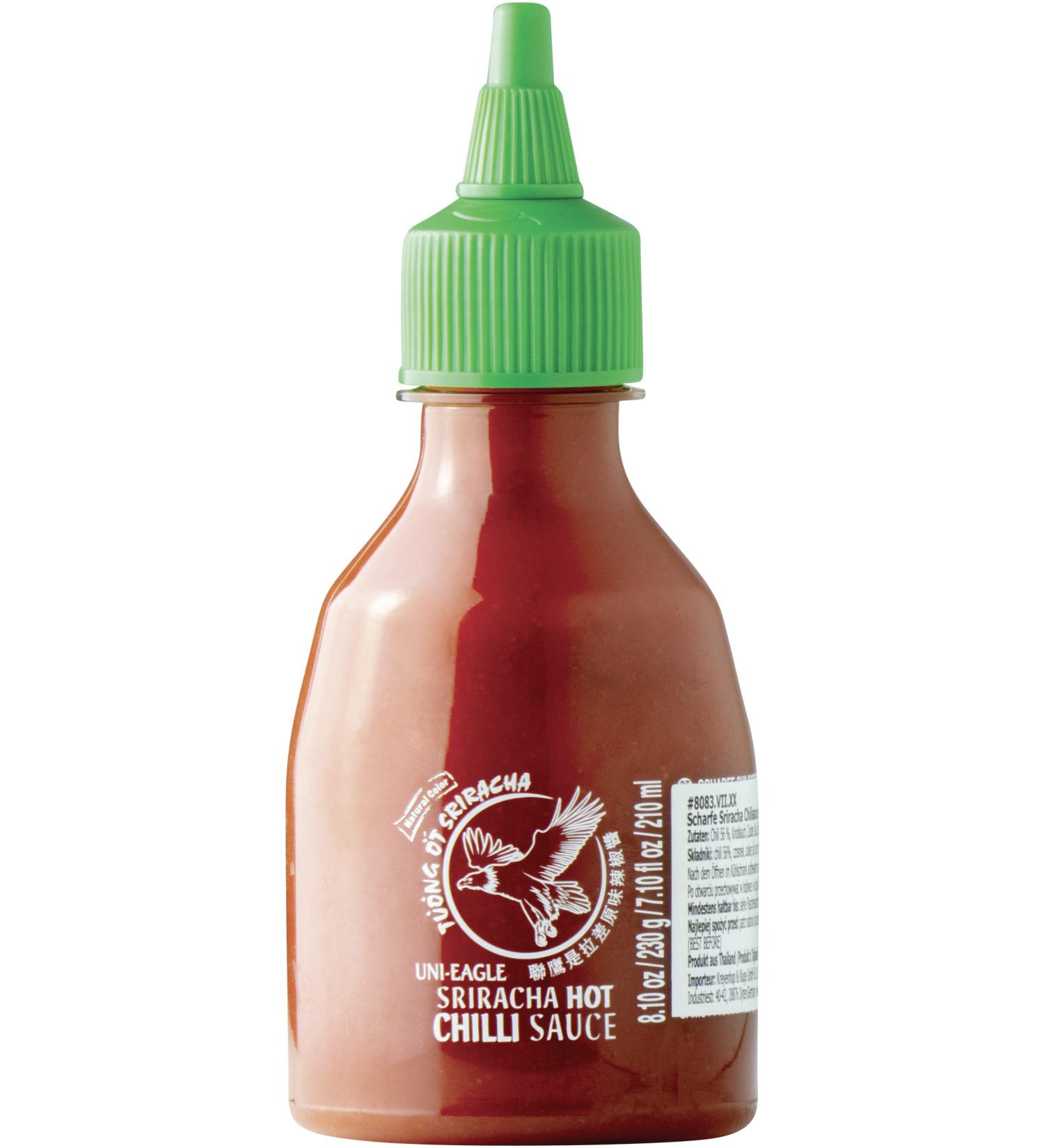 Buy Uni-Eagle Sriracha Chili Sauce Authentic Hot Sauce with Chilies & Garlic No Flavor Enhancers 4 x 230g International Shipping Available - Buy Online on GoSupps.com