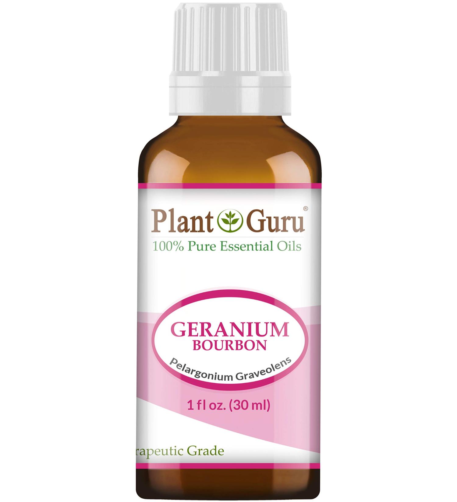 Geranium Bourbon Essential Oil 1 oz / 30 ml 100% Pure Undiluted Therapeutic Grade.