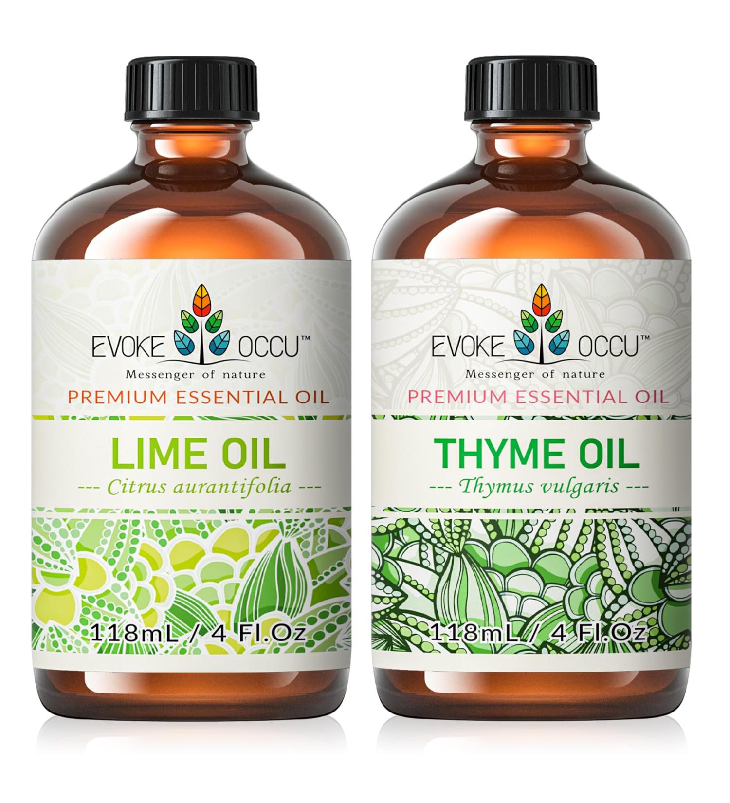 EVOKE OCCU Lime Essential Oil and Thyme Essential Oil - 4 Fl Oz - Buy Online on GoSupps.com