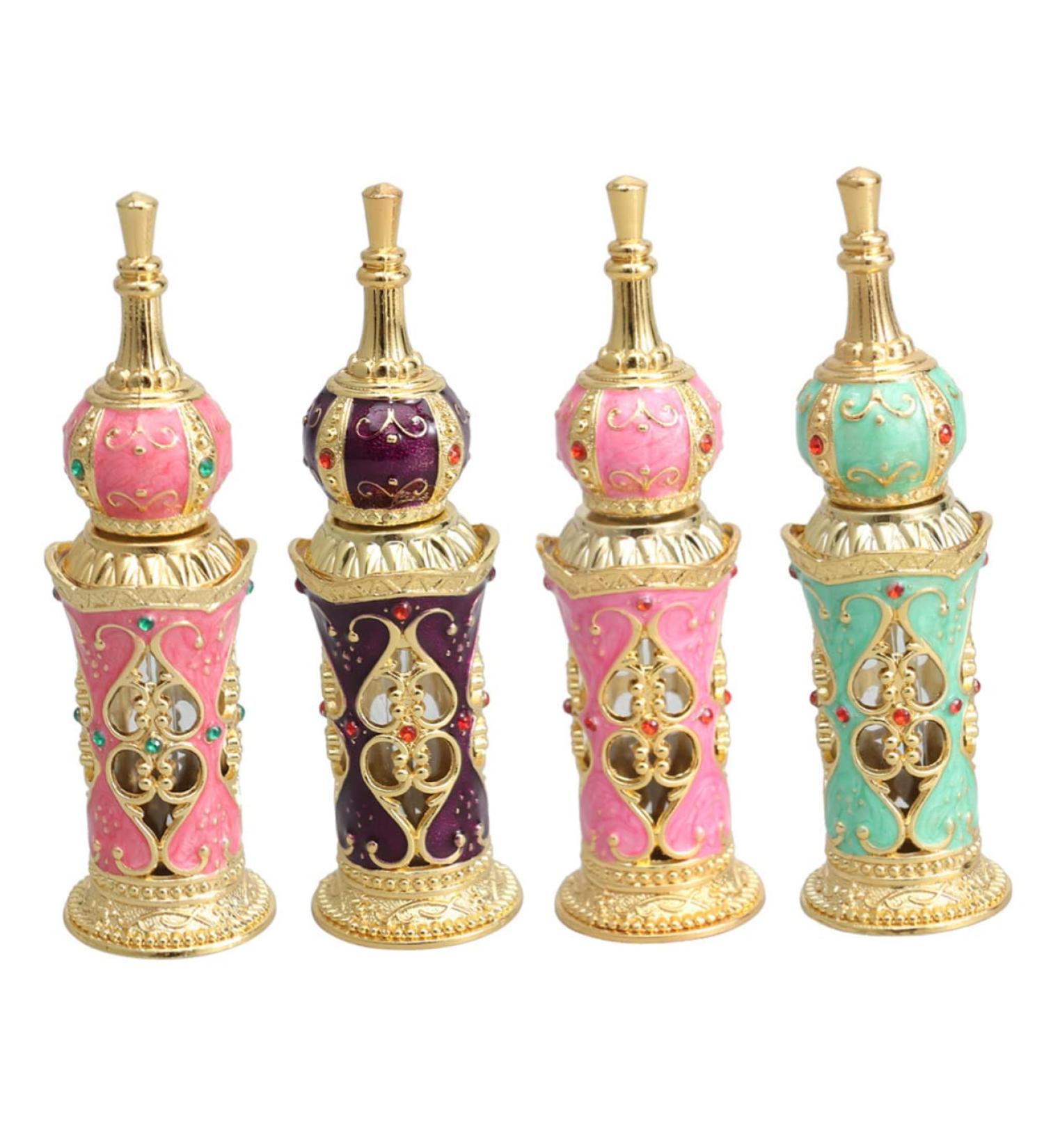 FRCOLOR Crystal Small Bottle Women Perfume Bottle Glass Essential Oil Bottle Travel Container Travel Essential Perfume Sample Bottle Retro Angels Ladies Perfume Cosmetic Oil Miss Hardcover medium Picture 1 - Buy Online on GoSupps.com
