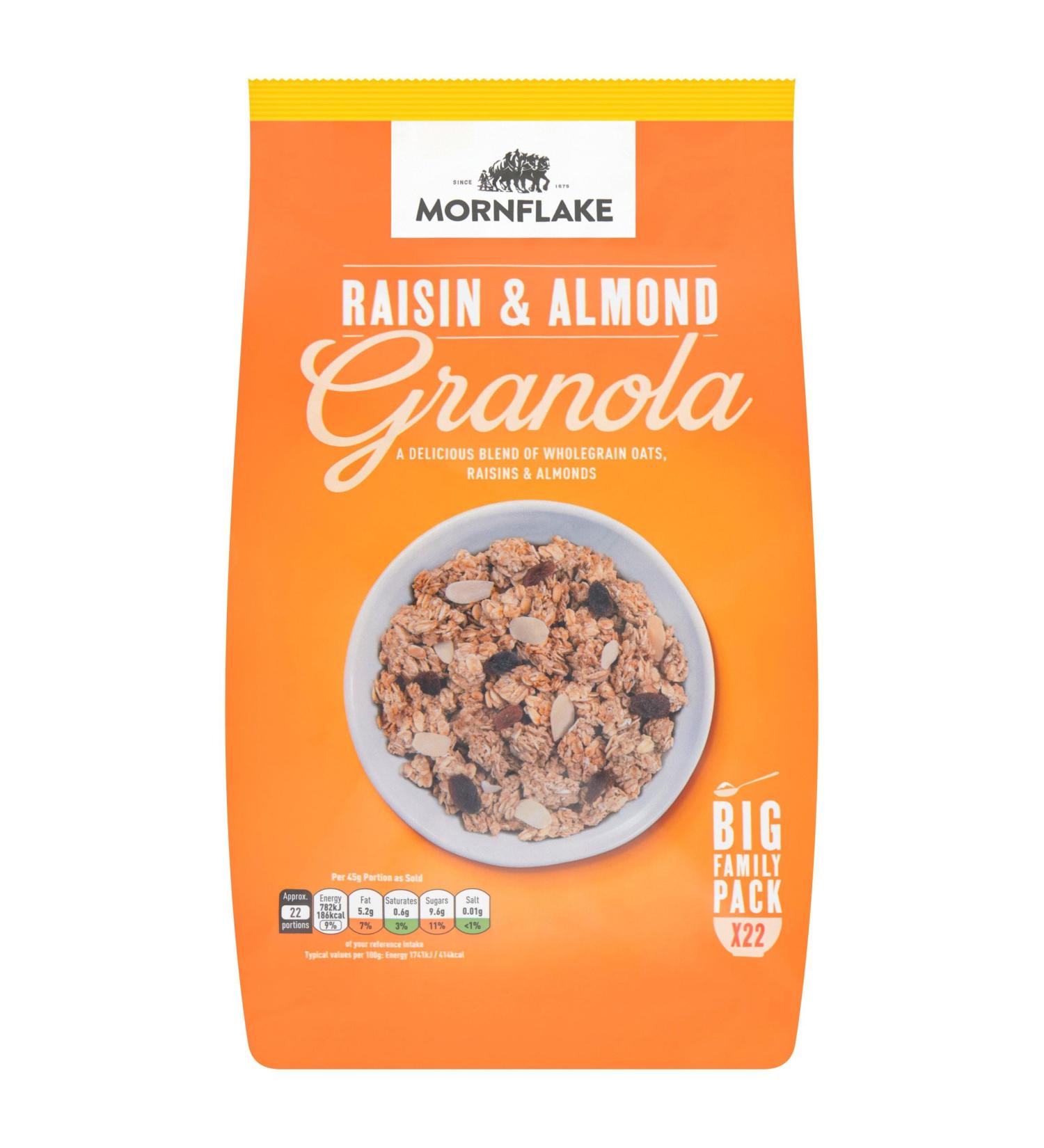 Mornflake Raisin & Almond Granola Big Family Pack 1kg