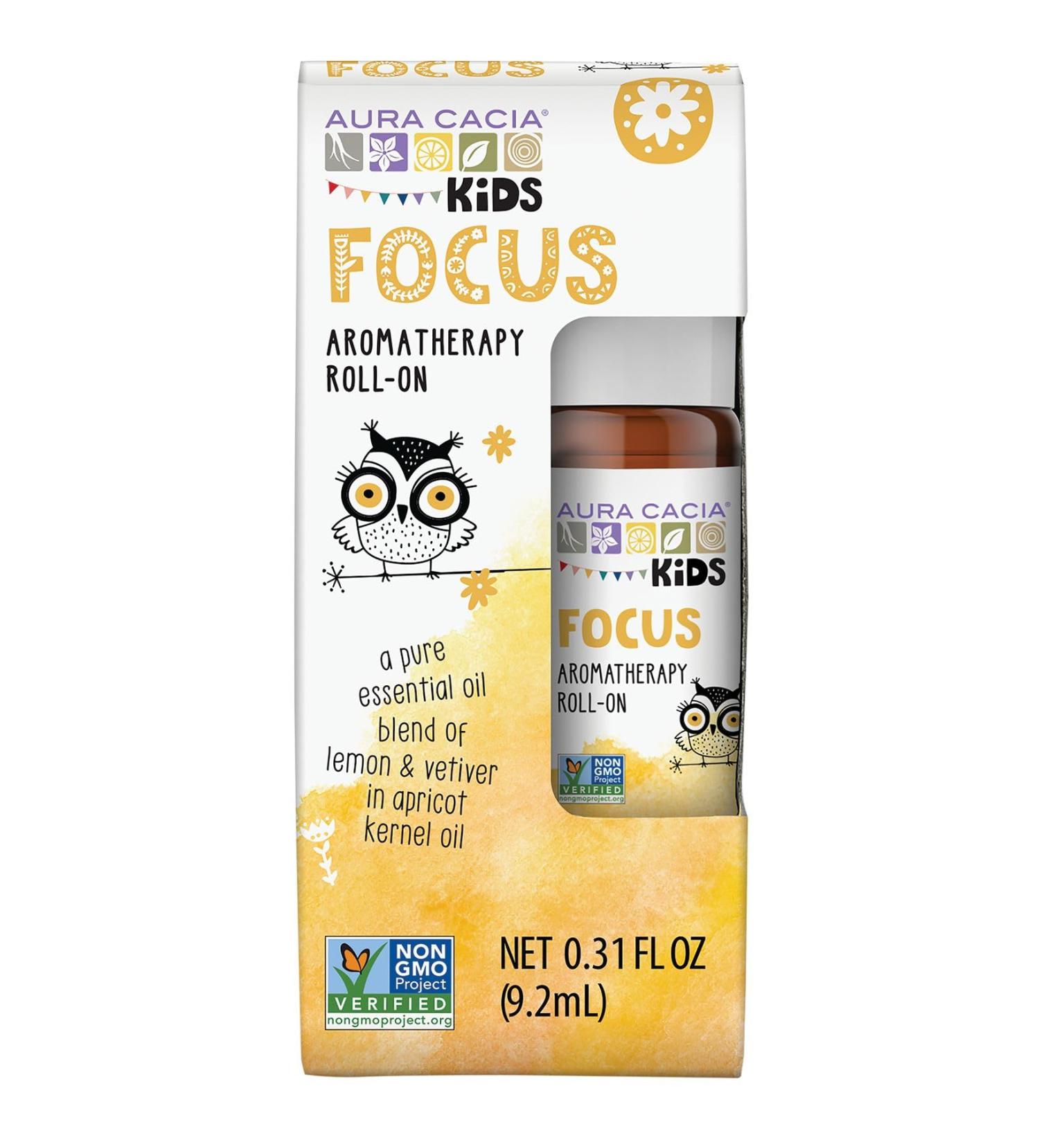 Buy Aura Cacia Kids Focus Roll-On 0.31 fl. oz. | Boost Kids' Concentration | International Shipping Available - Buy Online on GoSupps.com