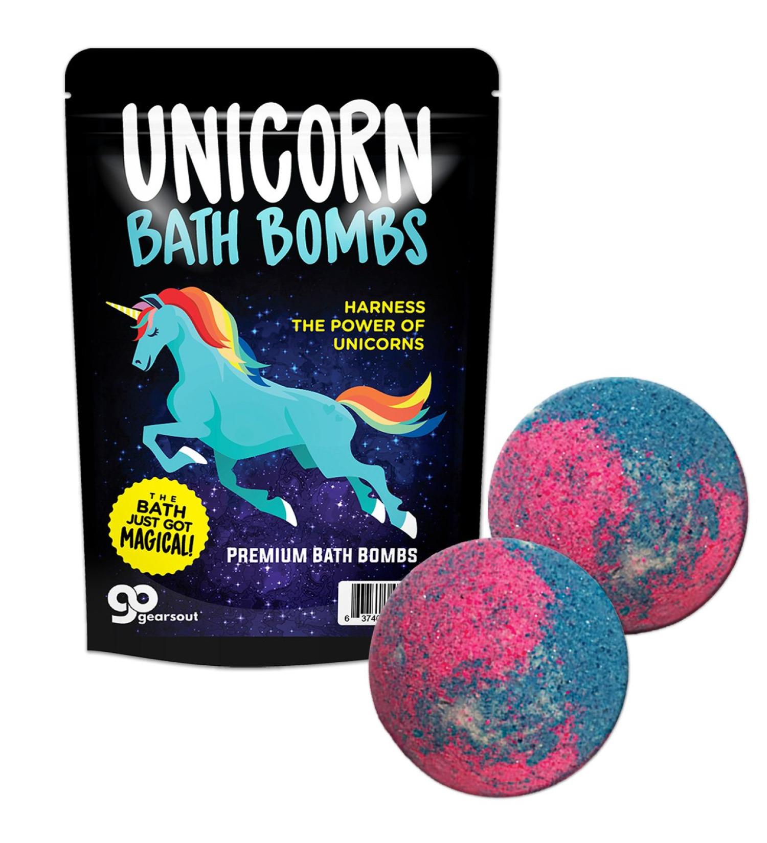 Unicorn Bath Bombs - Fun and Pretty Unicorn Gifts for Girls and Women | Stocking Stuffers and Secret Santa Ideas - Buy Online on GoSupps.com