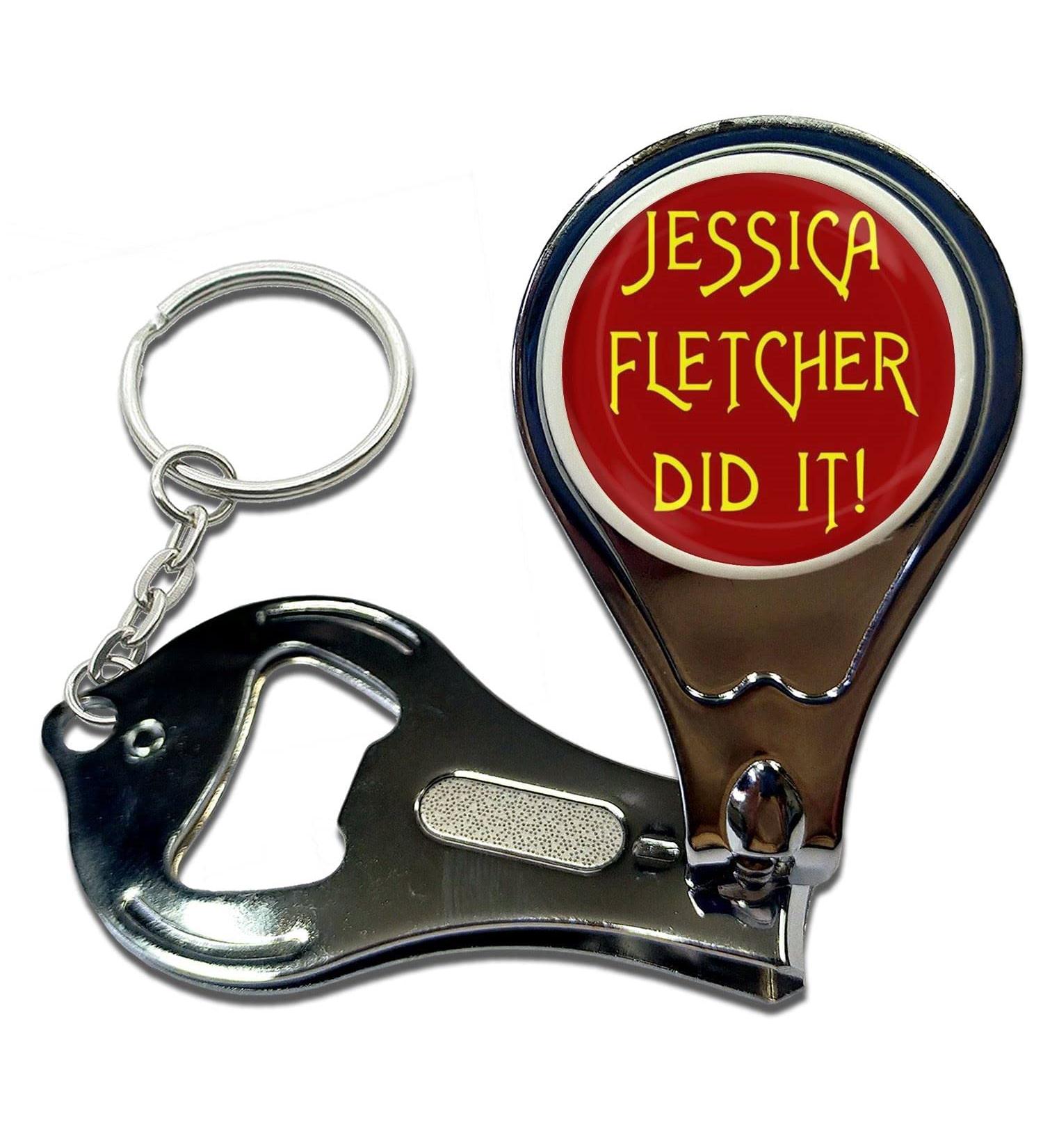 BadgeBeast.co.uk Jessica Fletcher Did It - Key Ring Bottle Opener and Nail Clipper - Buy Online on GoSupps.com