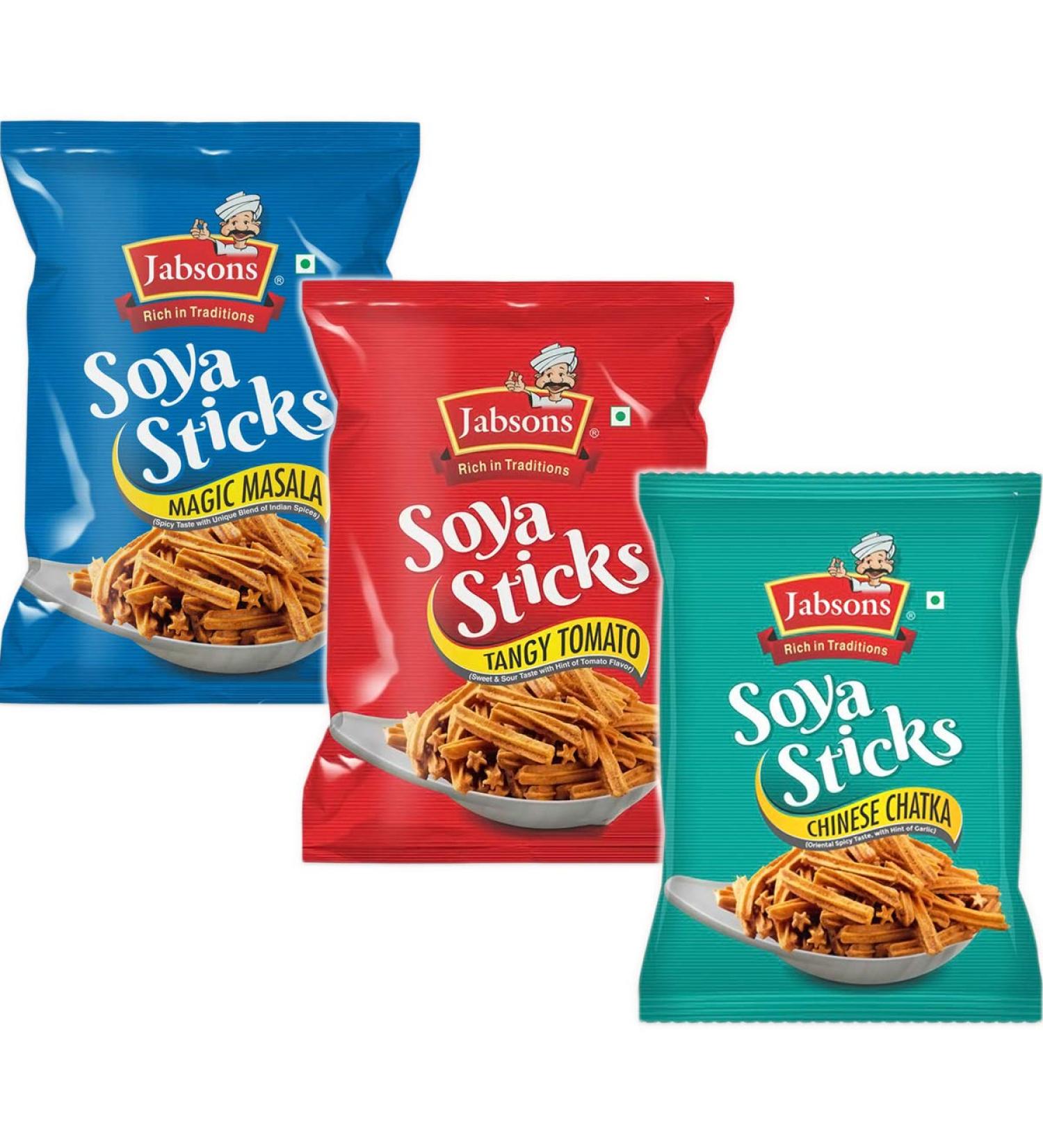 Jabsons Soya Sticks 540g (3 PACK, Variety MIX) - Buy Online on GoSupps.com