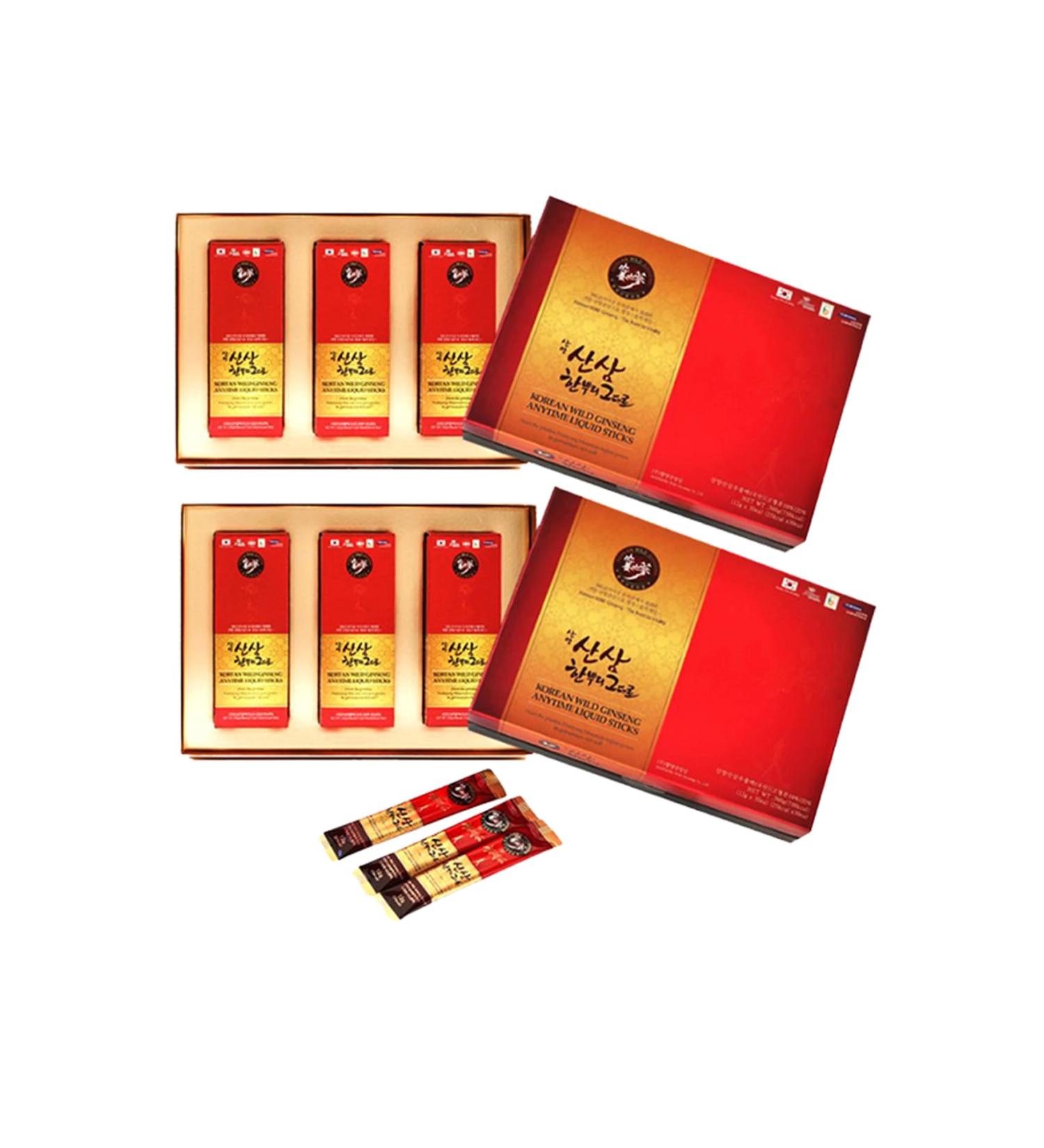 Korean Wild Ginseng Anytime Liquid 30 Stick 2 Set- 2 Months Supply - Buy Online on GoSupps.com