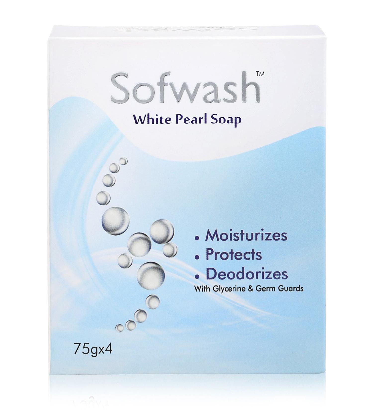 Sofwash White Pearl Soap (Pack of 4)