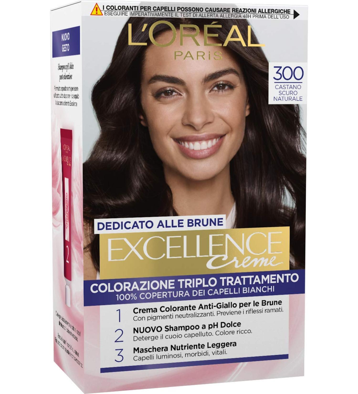 L'Or al Paris Hair Colour 300 Castano Scuro Naturale - Buy Online on GoSupps.com