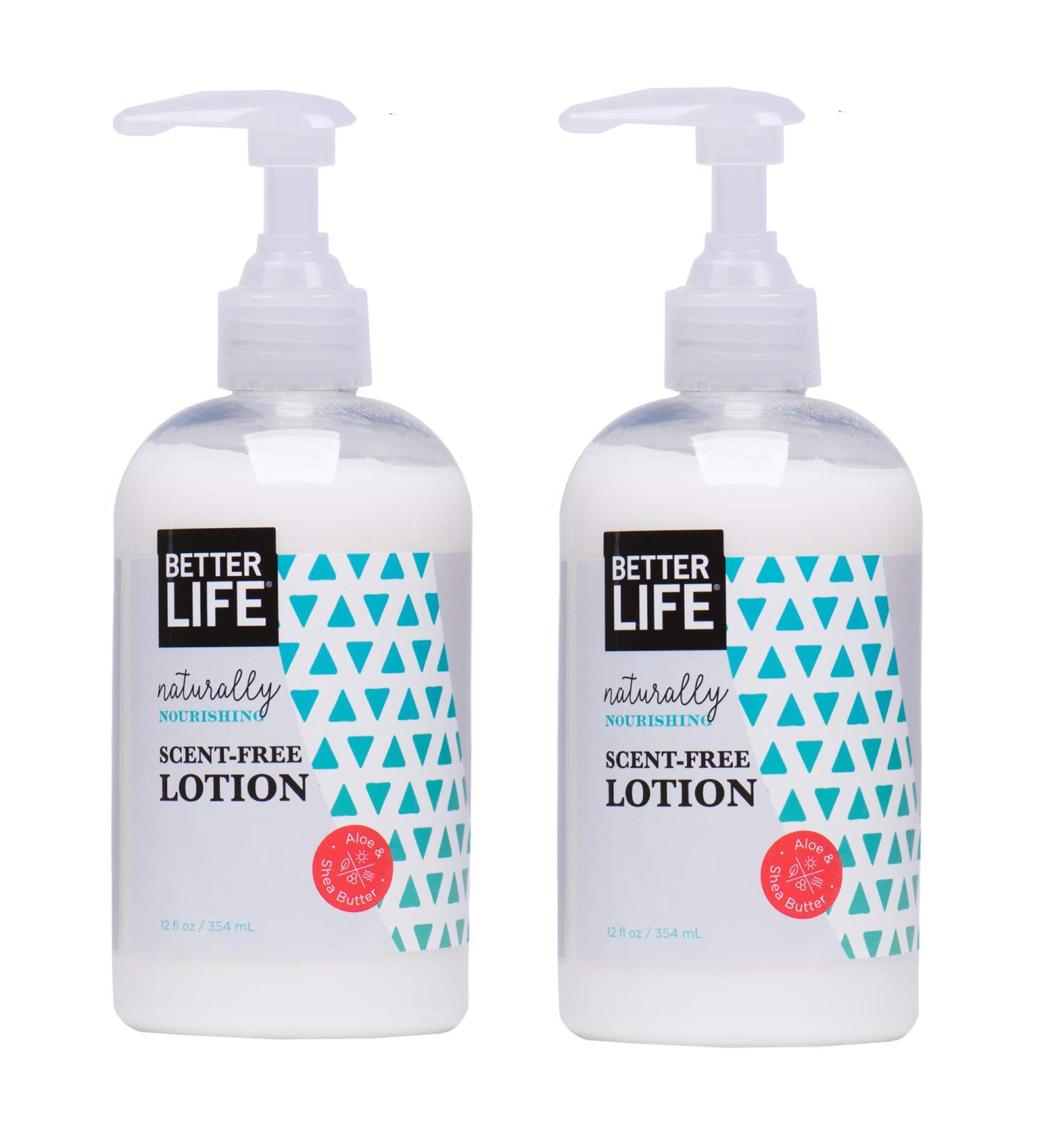 Better Life Natural Hand & Body Lotion Unscented 12 oz - Pack of 2 | 2425B Unscented - 12 Ounce - Buy Online on GoSupps.com