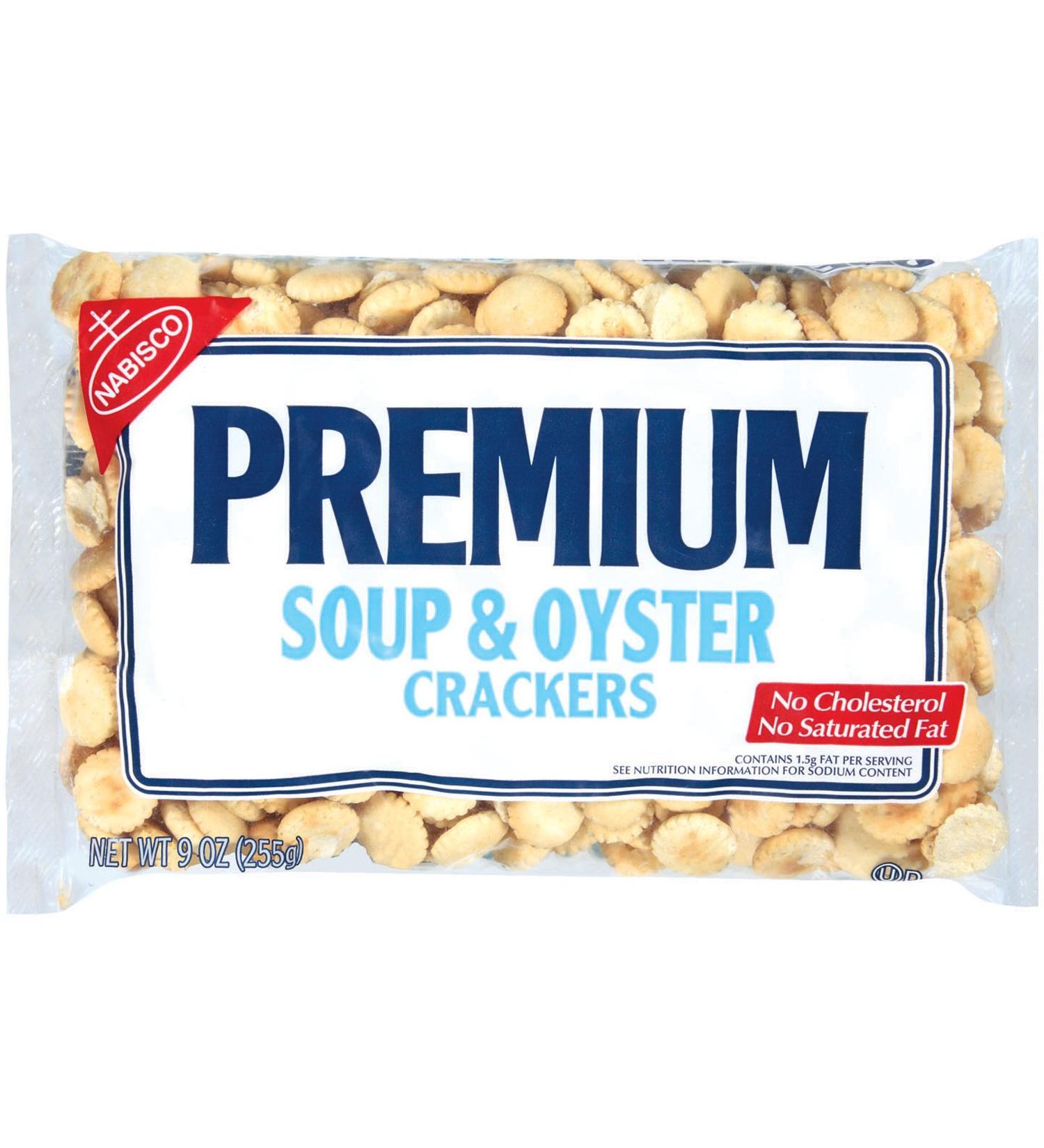 Nabisco, Premium Soup & Oyster Crackers, 9oz Bag (Pack of 6)