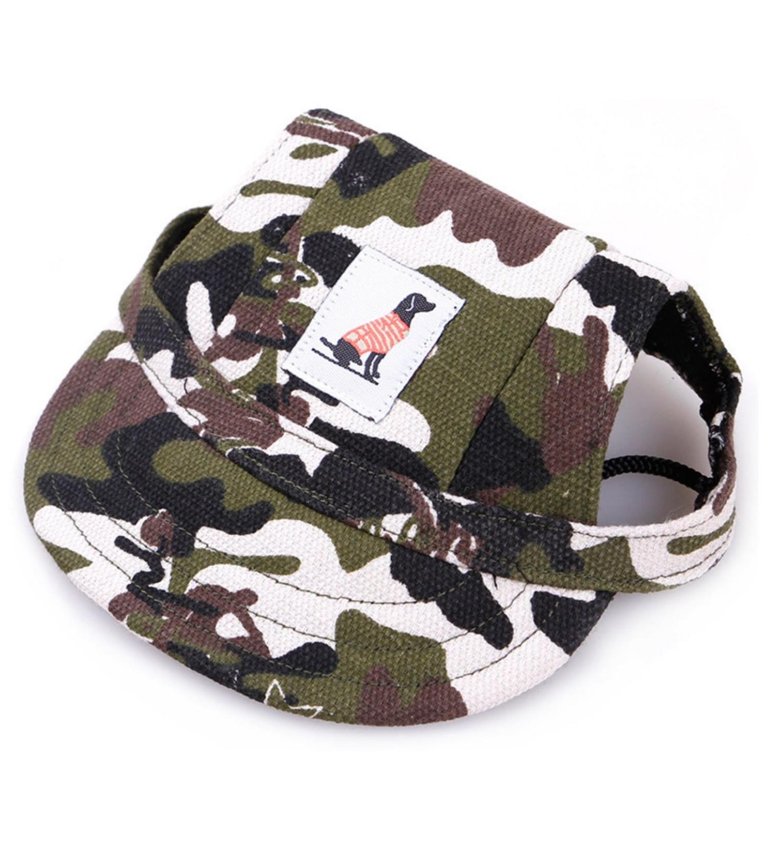 PetPhindU Dog Sun Hat Baseball Cap - Army Green Peaked Cap with Letter Print | Stylish Sun Protection for Dogs - Buy Online on GoSupps.com