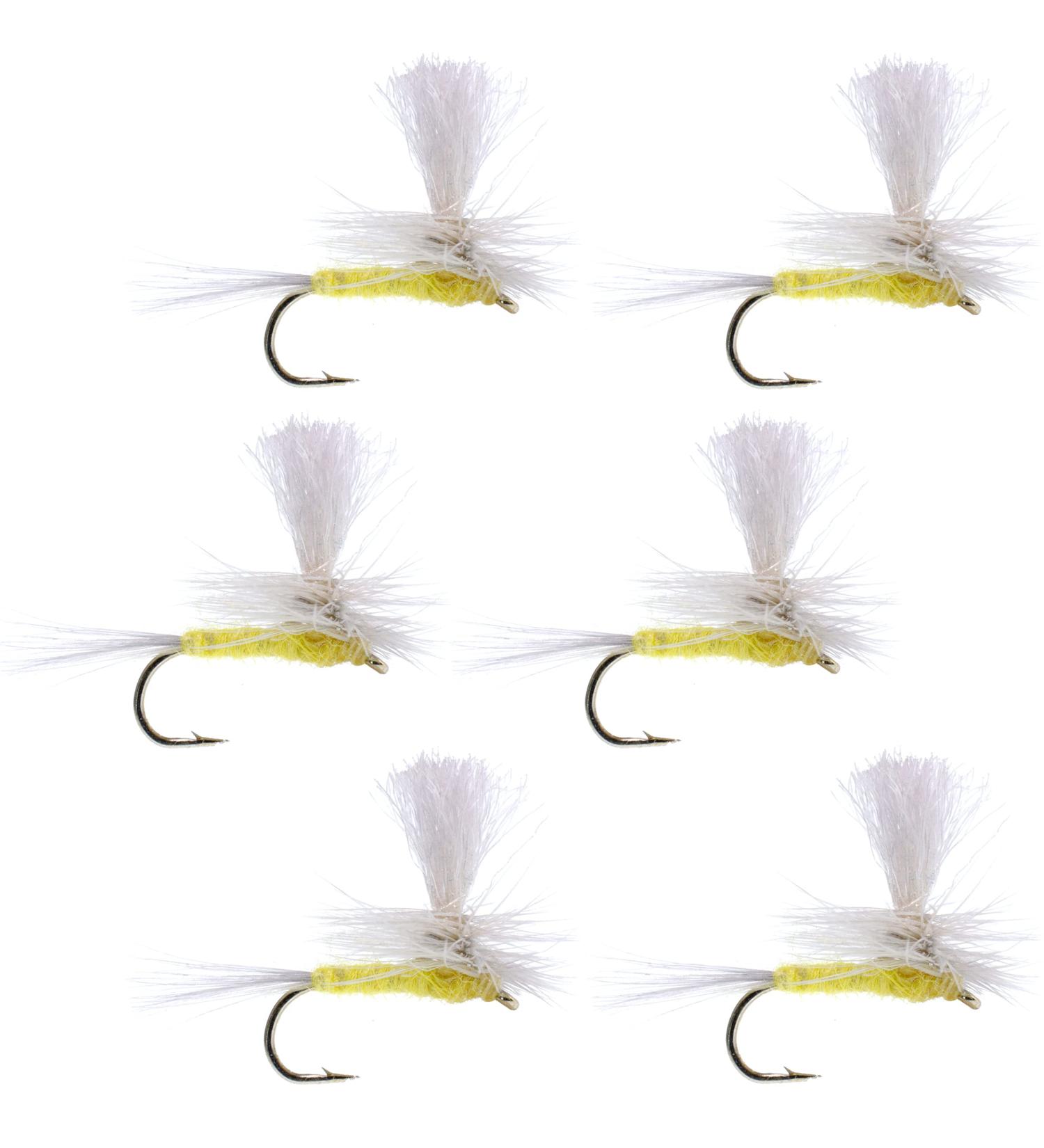 Parachute Pale Morning Dun PMD Trout Dry Fly Fishing Flies - Set of 6, Size 14 - Buy Online on GoSupps.com
