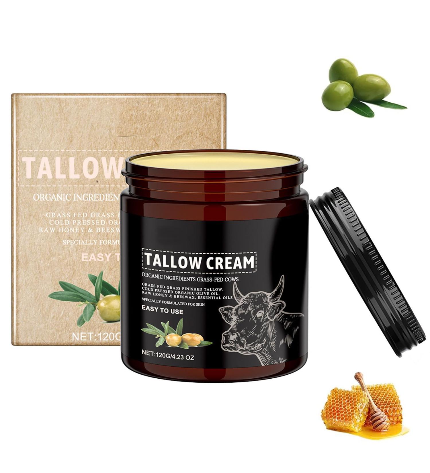  BONK Organic skincare cream with beef tallow - 120 g - Organic moisturizing cream for face and body - Hydrates and nourishes the skin (1) - Buy Online on GoSupps.com