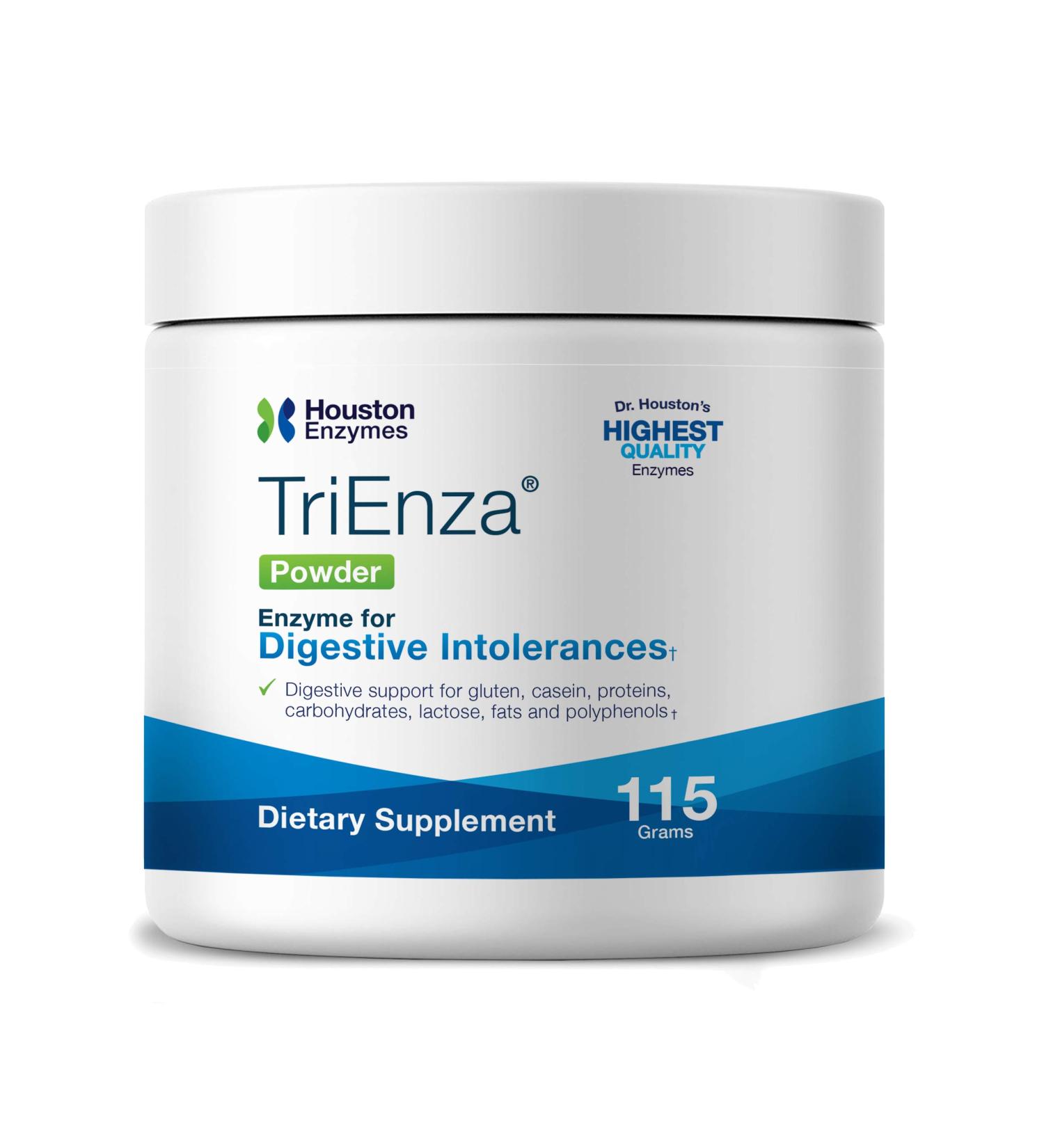 Buy Houston Enzymes TriEnza Powder 115g - Digestive Support Supplement - Buy Online on GoSupps.com