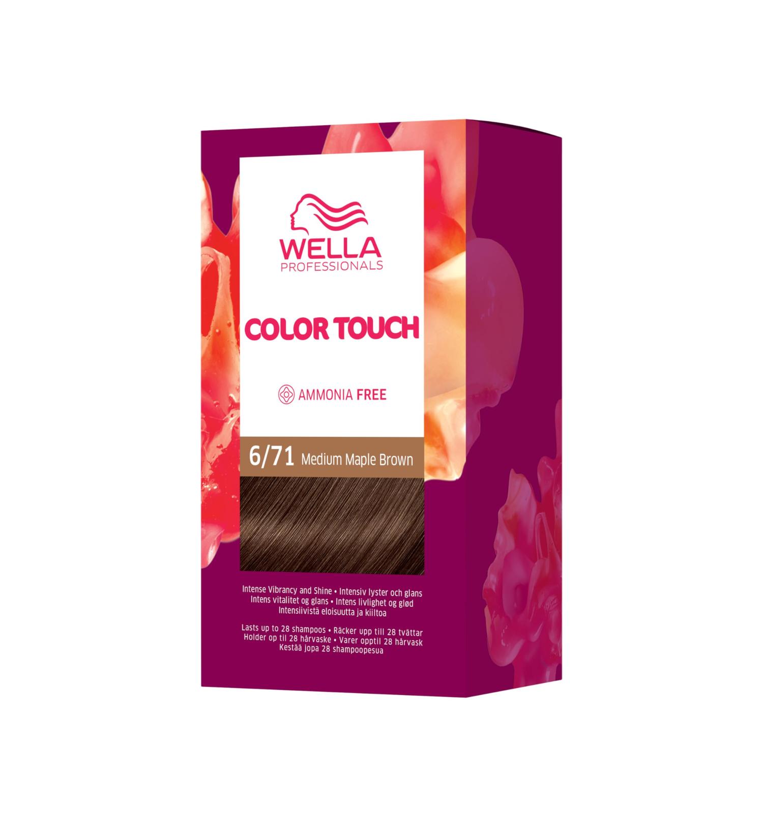 Color Touch Fresh-Up-Kit - Semi-Permanent Hair Color Kit 6/71 Medium Maple Brown - Dark Blonde Ash Brown - Buy Online on GoSupps.com