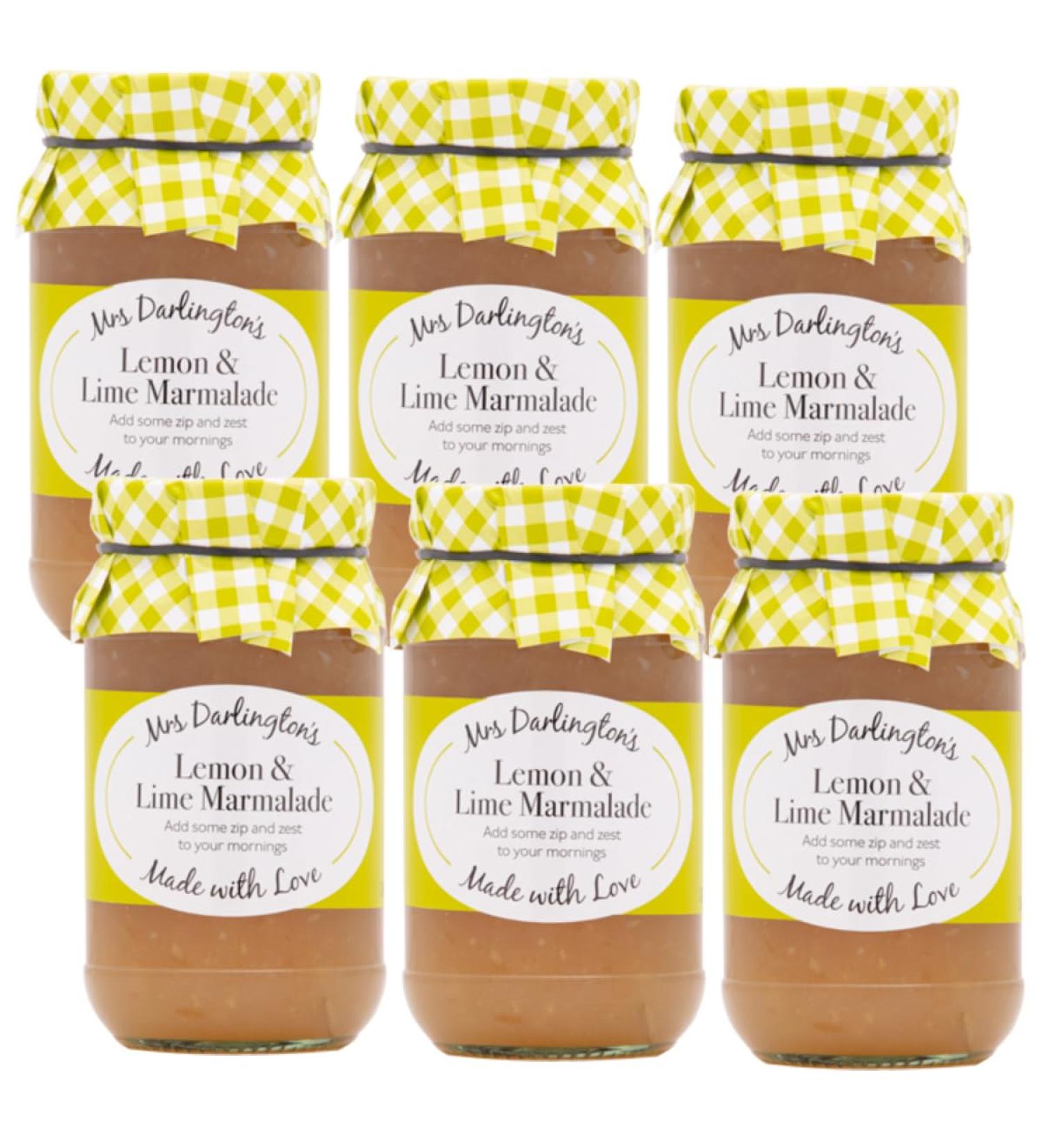 Mrs Darlington's Medium Cut Lemon & Lime Marmalade - 340g - Pack of 6