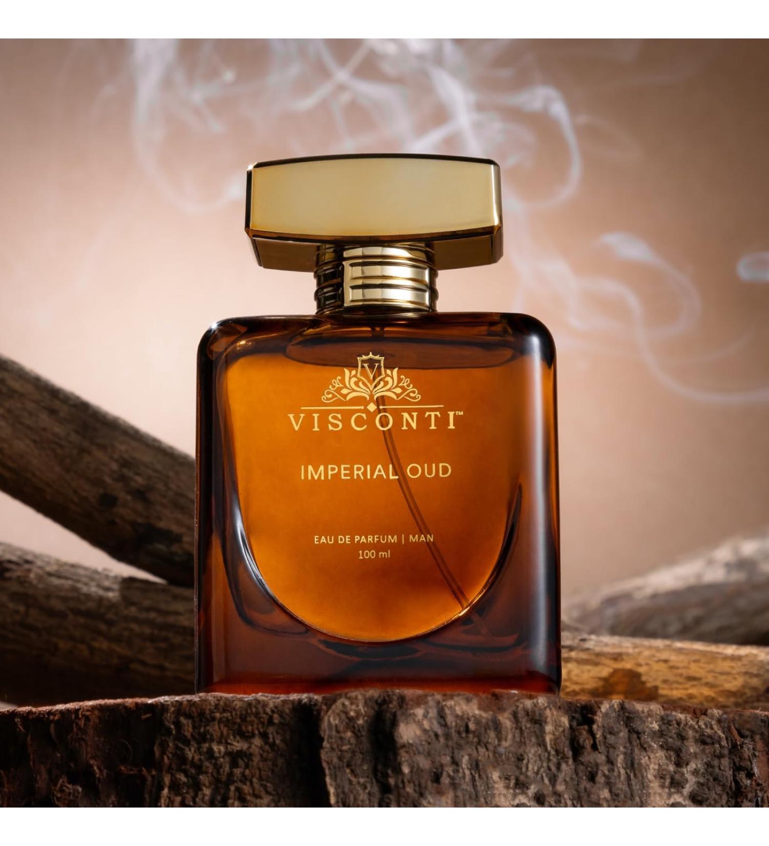 Vi.sconti Im.perial OUD Perfume For Men Eau De Parfum Long Lasting Fragrance With Agarwood Oud Patchouli & Saffron Oriental Scent and Anti-Stain Premium Luxury Perfume 100 ml - Buy Online on GoSupps.com