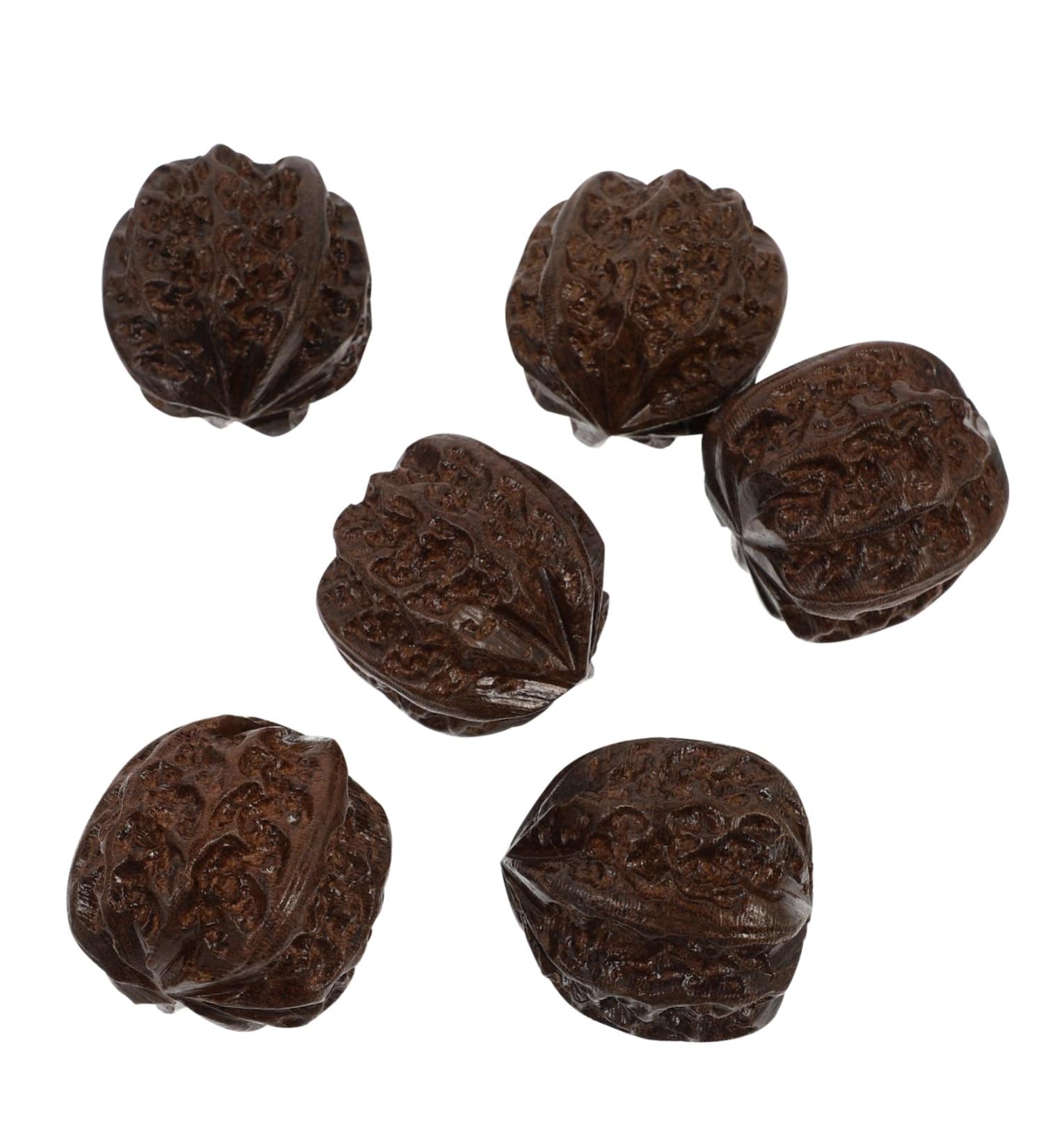 Tovinanna 12 Stk Health Ball - Acupuncture Massage Balls for Hand Therapy Wooden Baoding Balls Vietnamese Agar Wood Ideal for Relaxation & Stress Relief - Buy Online on GoSupps.com