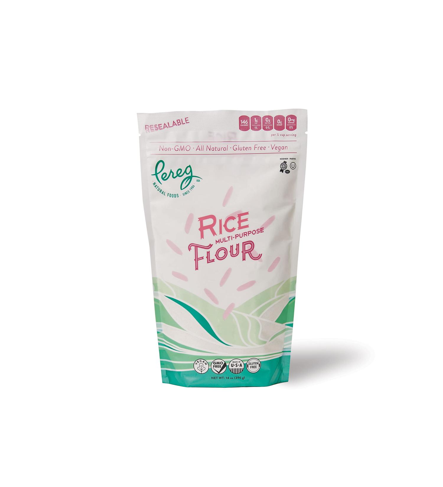 White Rice Flour (14 Oz) - Premium Quality, Gluten-Free & Vegan | Non-GMO & Kosher - Buy Online on GoSupps.com