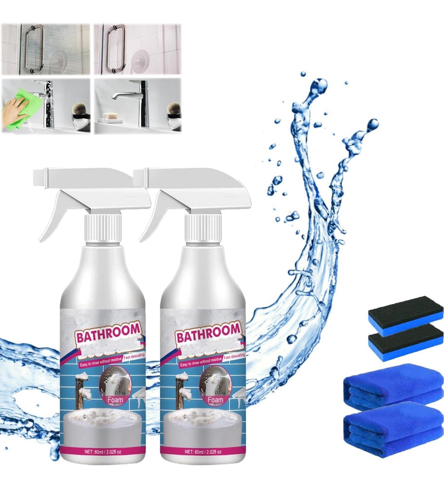 Luckydogs Multipurpose Bathroom Foam Cleaner Luckydogss Bathroom Foaming Cleaner Stubborn Stains Cleaner 60ml Bathroom Foam Cleaner Spray(2pcs) - Buy Online on GoSupps.com