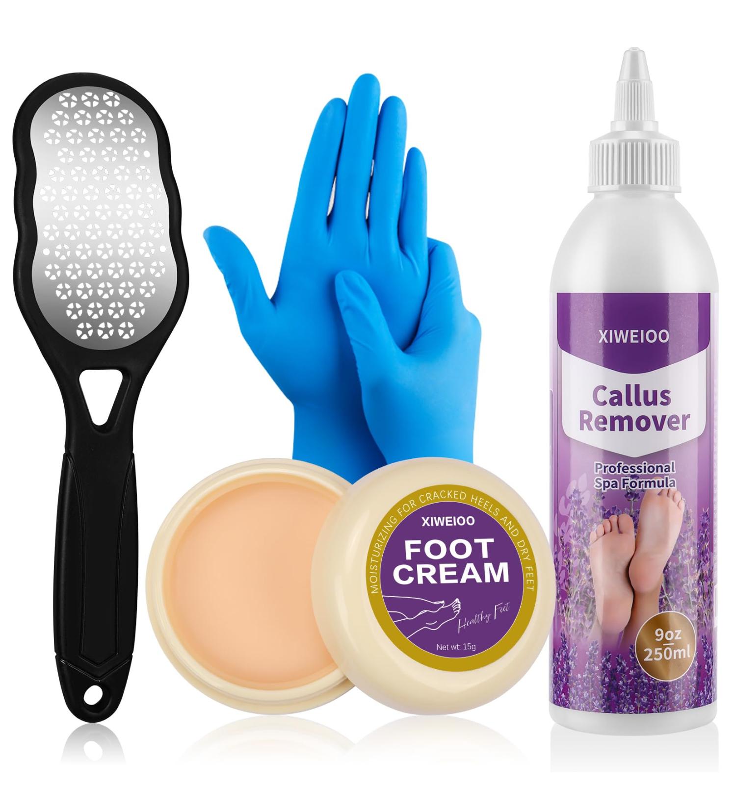 Professional Callus Remover Gel Kit - Exfoliating Cream & Tools for Home Pedicure | Extra Strength Foot Spa Supplies for Cracked & Dry Skin - Buy Online on GoSupps.com