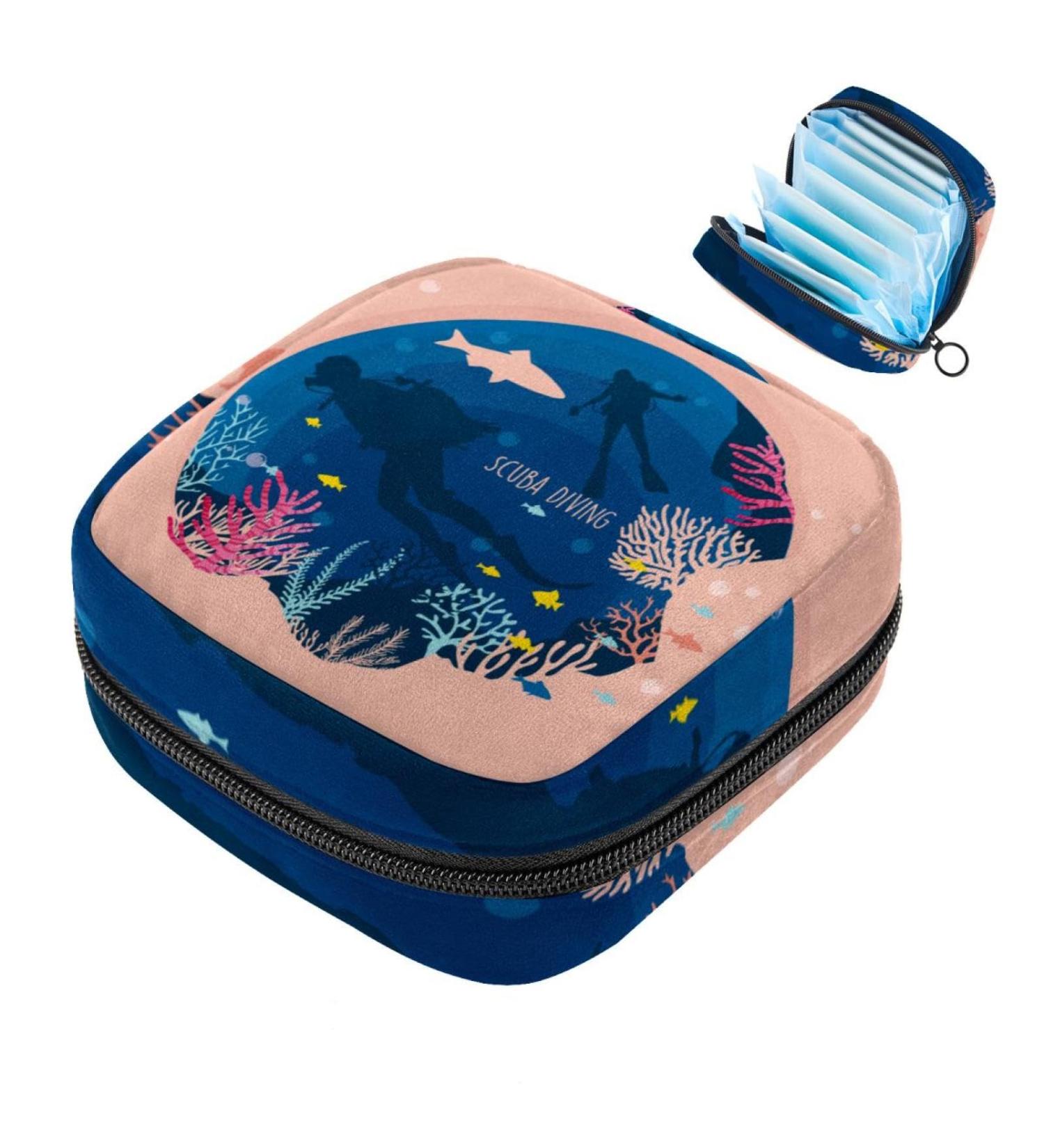 Buy Pink Multicolored Storage Bags for Women | Zippered Menstrual Cup & Tampon Bags | Perfect for Period Essentials - Buy Online on GoSupps.com