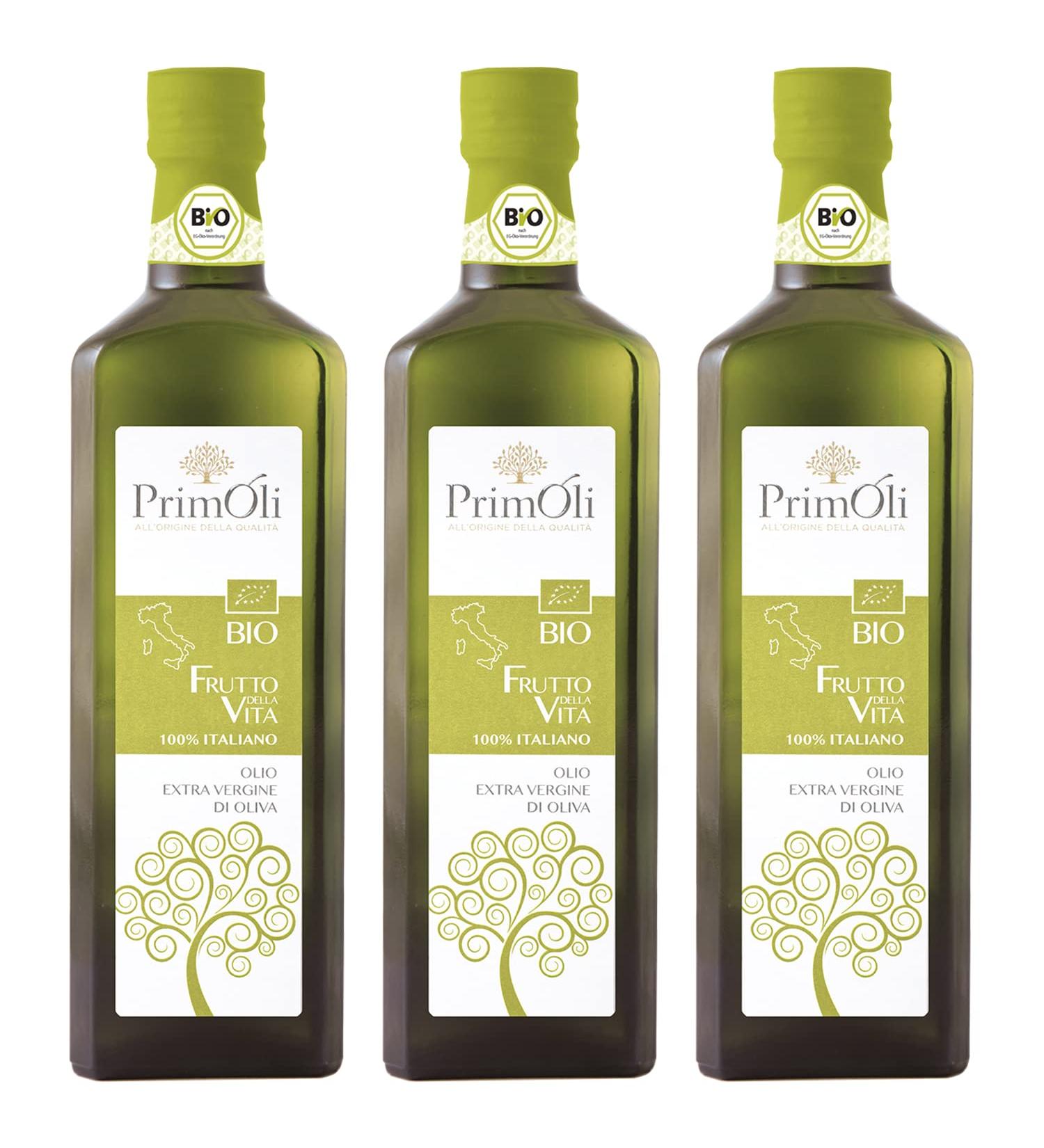 Primoli Cold-Pressed Organic Olive Oil - 100% Italian Olives - 3x500ml Pack for Pasta Grilled Vegetables & Bruschetta - Buy Online on GoSupps.com
