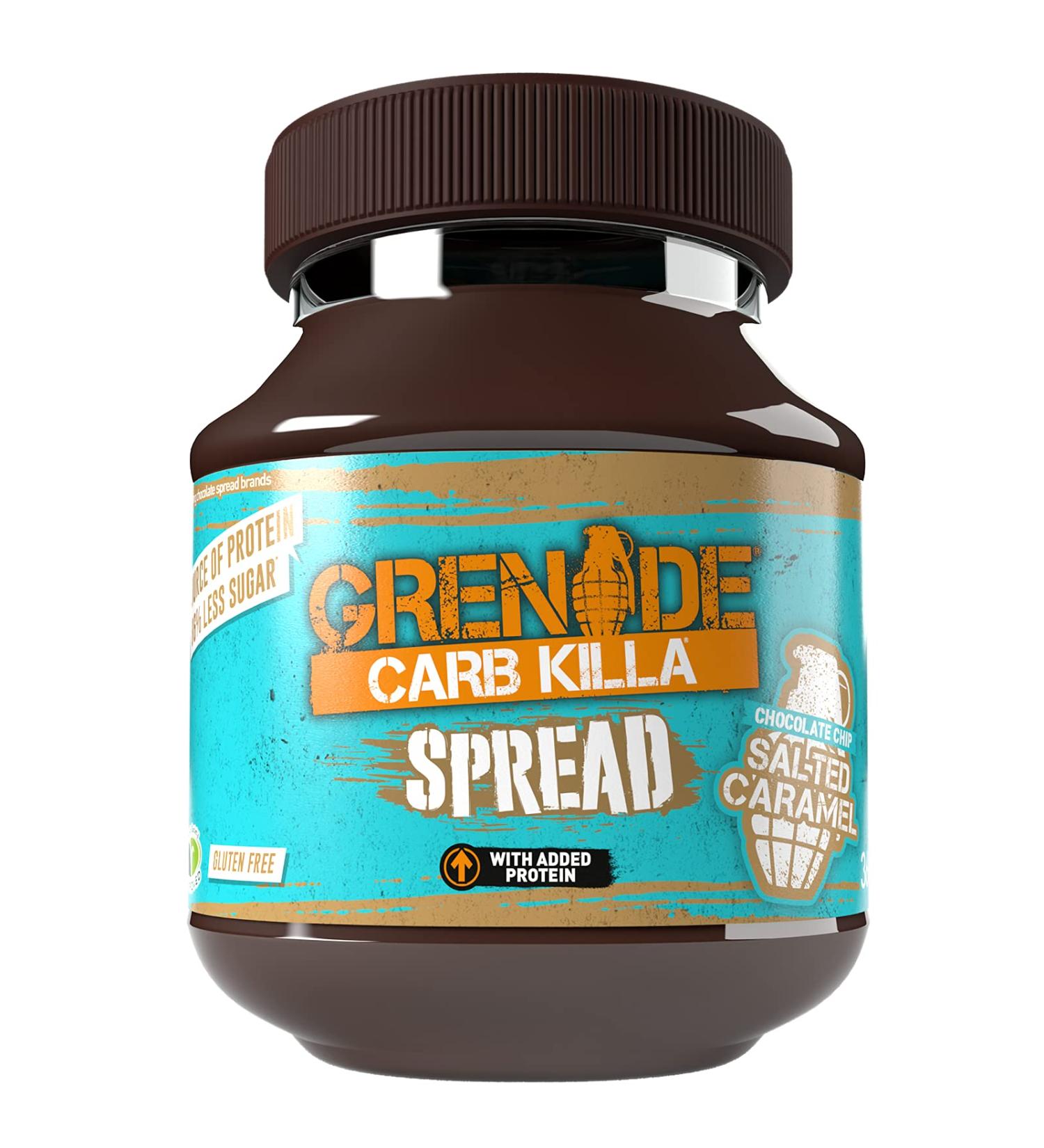 Grenade Carb Killa Protein Chocolate Spread - High Protein, Low Sugar, Gluten Free - Salted Caramel 12.7oz - Buy Online on GoSupps.com