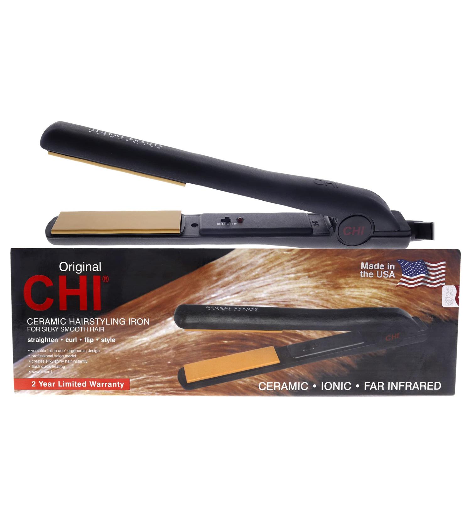 CHI Ceramic Flat Iron GF1001 - Unisex Hair Straightener for Effortless Styling | International Shipping Available - Buy Online on GoSupps.com