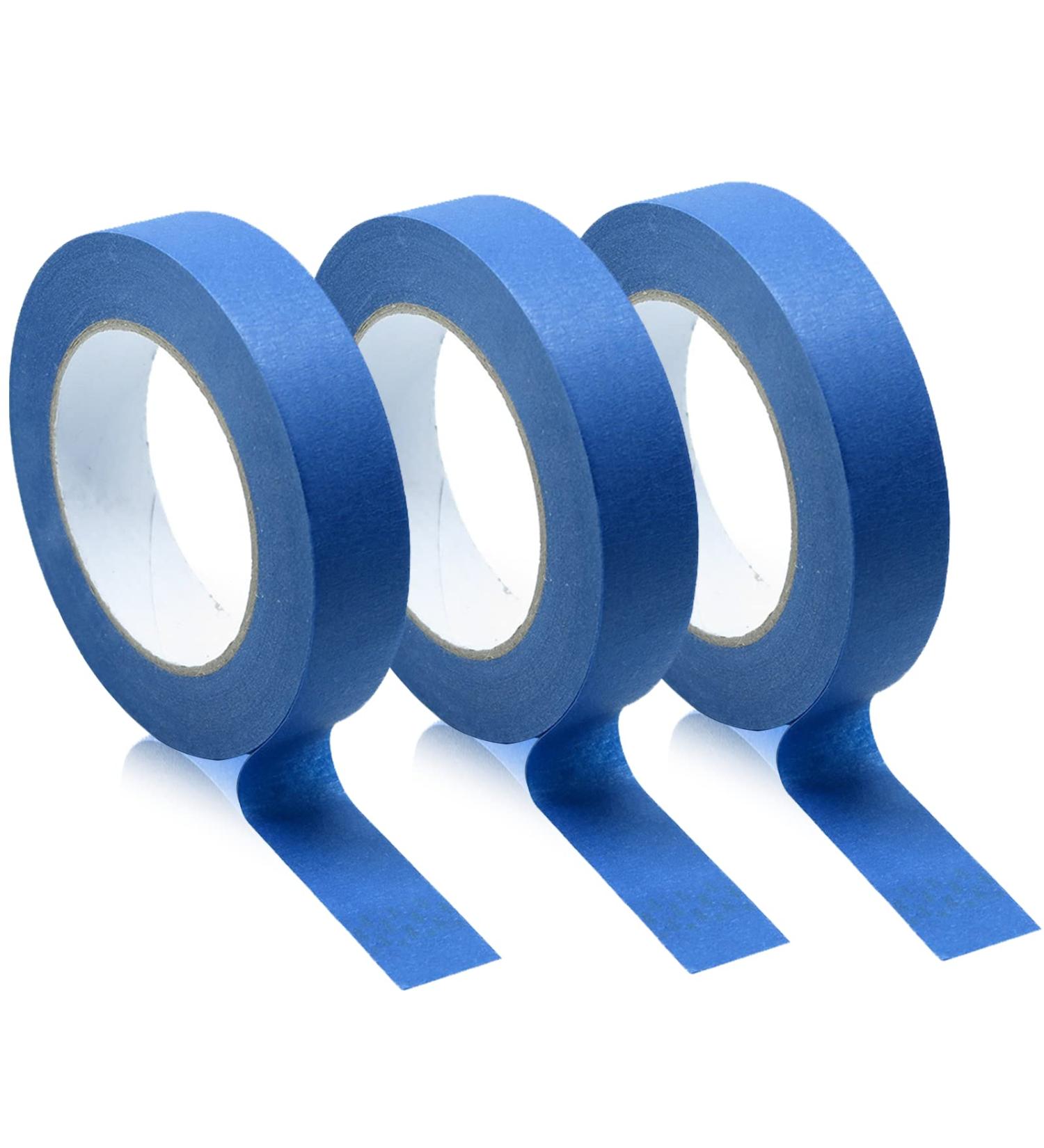 3PCS Premium Blue Painters Tape - 0.94in x 65ft - Masking Tape for DIY Crafts, Arts, Painting - Easy Removal & Adhesive Backing - Ideal for Decoration, Labeling, Packing - Home Essential - Buy Online on GoSupps.com