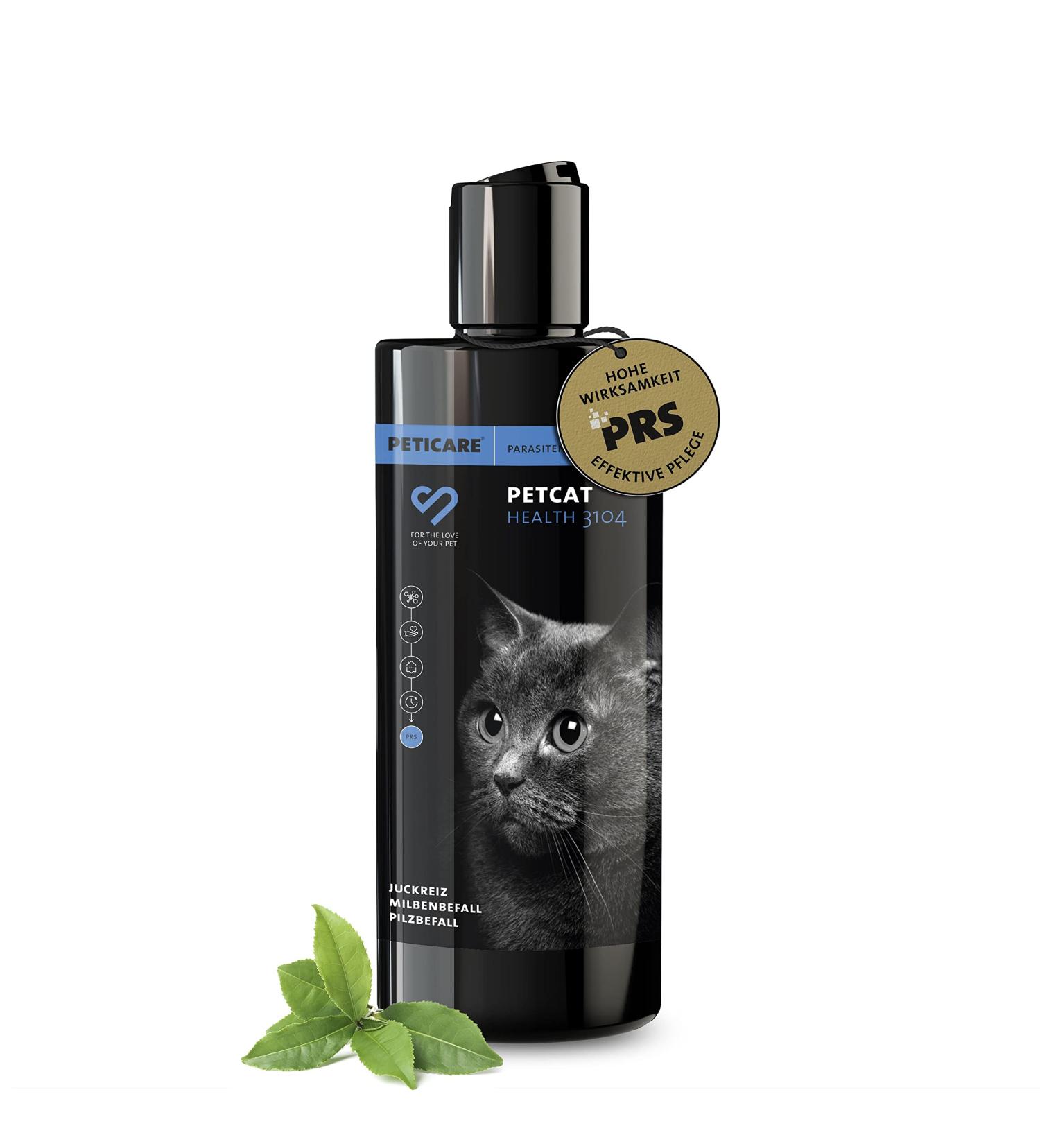 Peticare Cat Care Shampoo Effective Itch Relief Mites & Flea Treatment Deodorizes Fur Maintains Healthy Skin 500ml - Buy Online on GoSupps.com