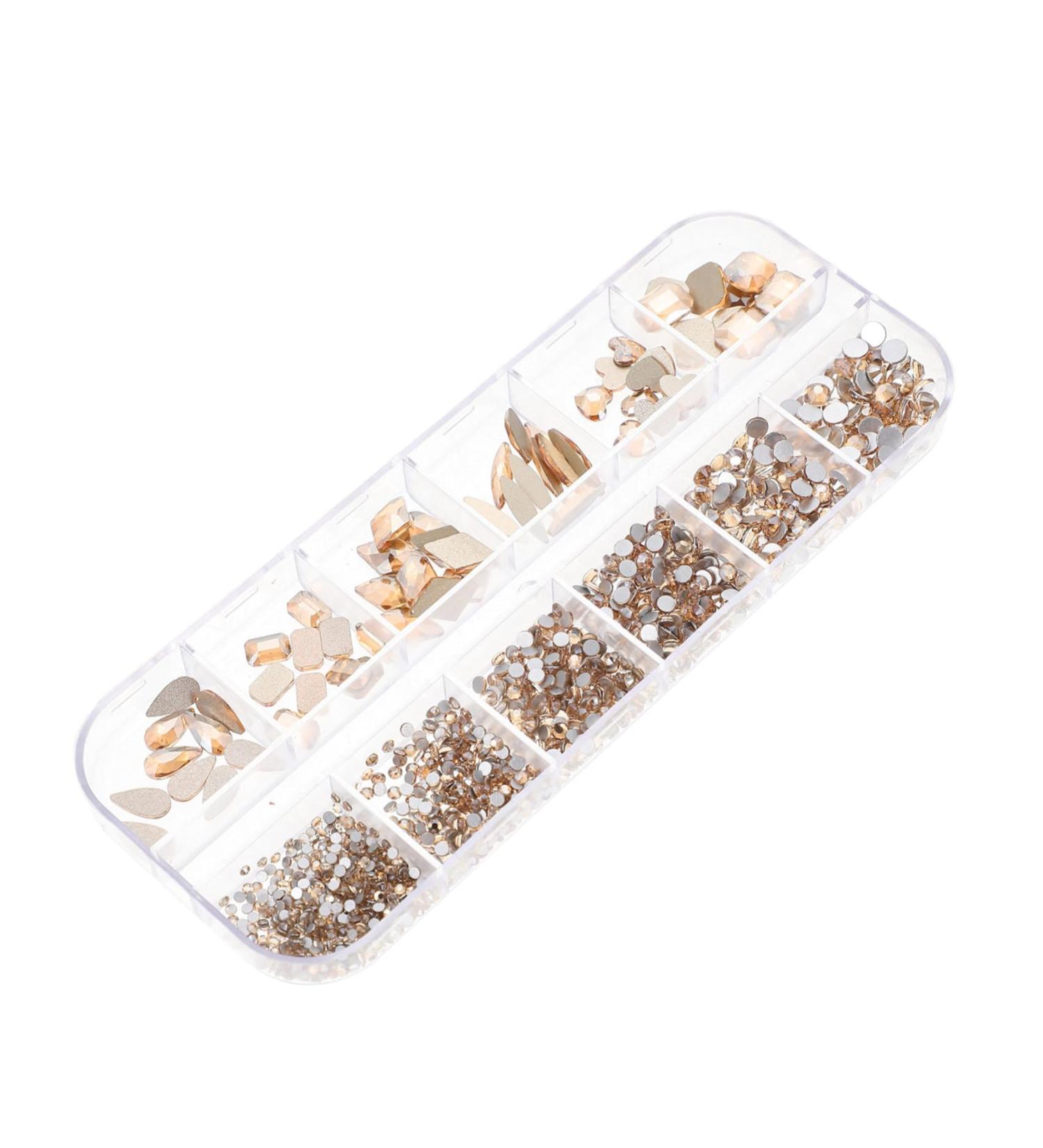 Beatifufu 1 Box Nail Art Flat Drill Nail Decor Manicure Supply Manicure Accessories Nail Salon Accessory Nail Patches Nail Ornament Nail Accessories DIY Manicure Decors Nail Jewelry Decor - Buy Online on GoSupps.com