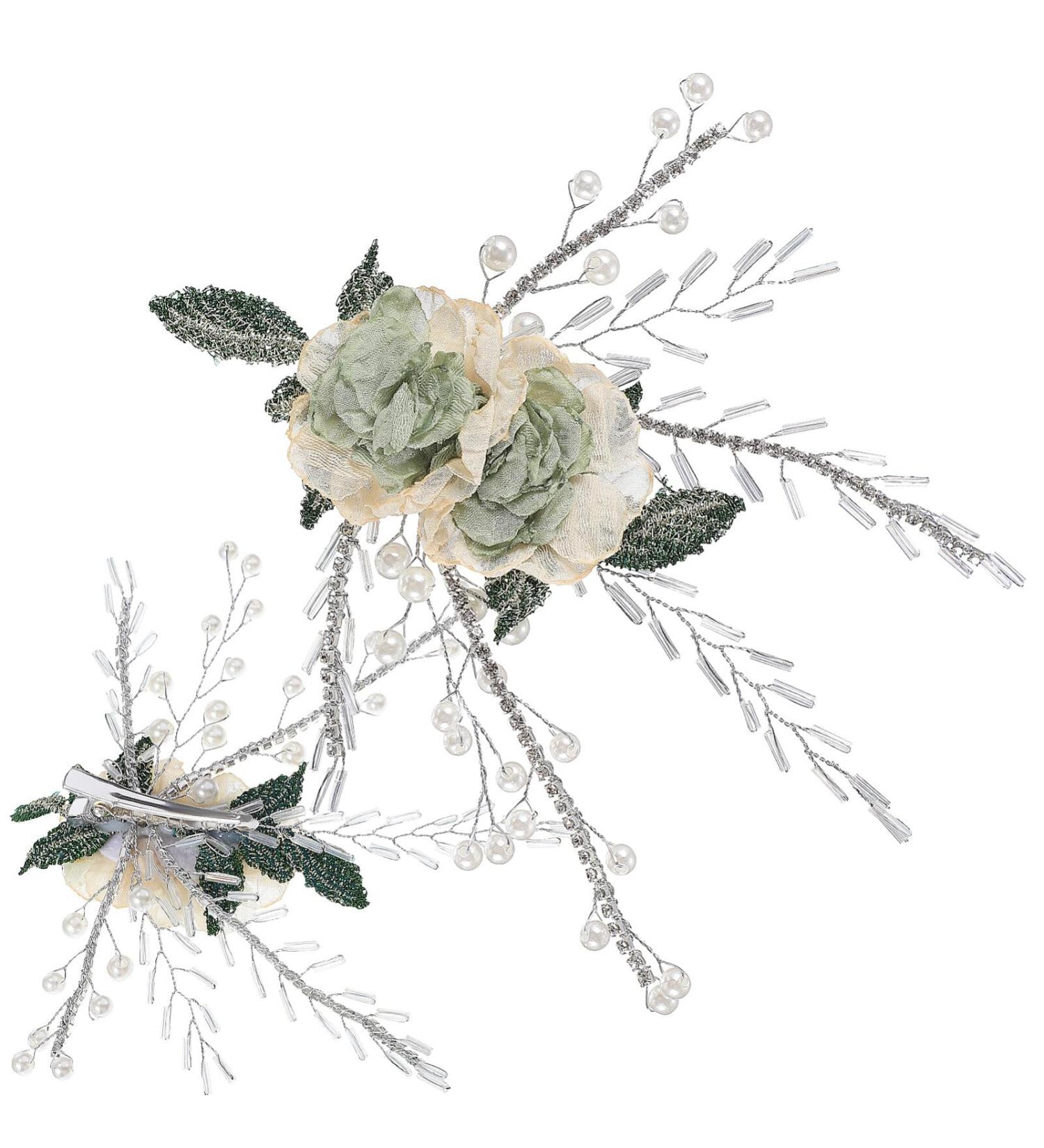 ifundom hair barrettes hair clips hair jewelry Wedding Hair Accessories For Brides Bridal Accessories Wedding Hair Accessories For Women Bridal Headpiece vintage headgear Metal bridesmaid - Buy Online on GoSupps.com