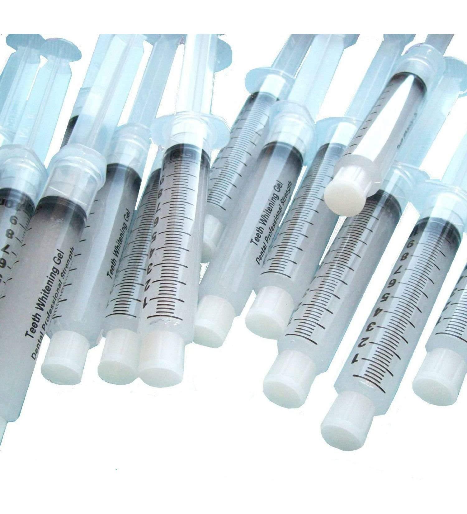 50 10cc Syringes of 22% Tooth Whitening Gel for Whitener Teeth. Mouth Trays not Included.