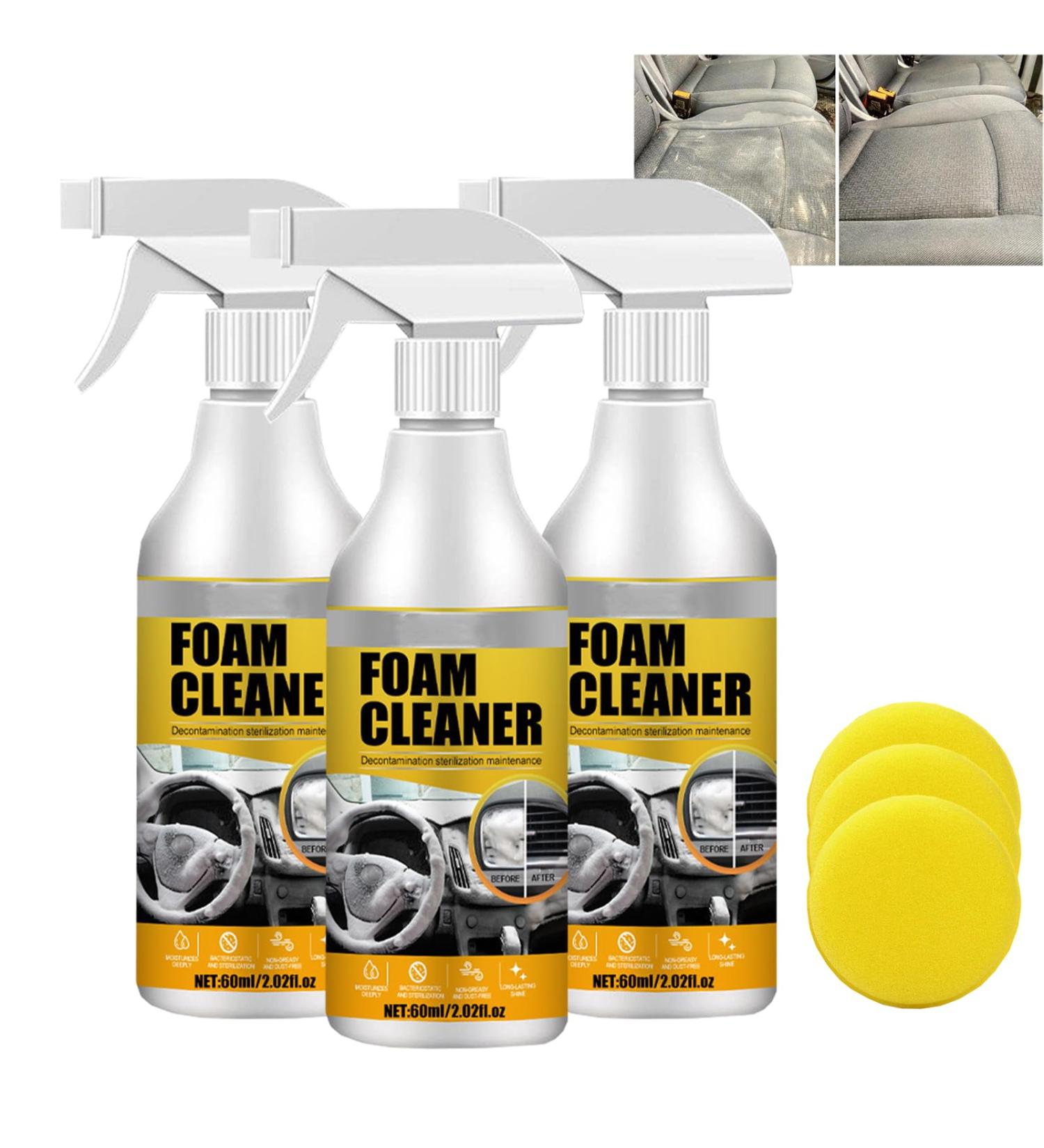 Dodorado Foam Cleaner Dodorado Multi-Purpose Foam Cleaner Magic Foam Cleaner Multi-Functional Cleaning Agent Multipurpose Foam Cleaner for Cars 3pcs - Buy Online on GoSupps.com