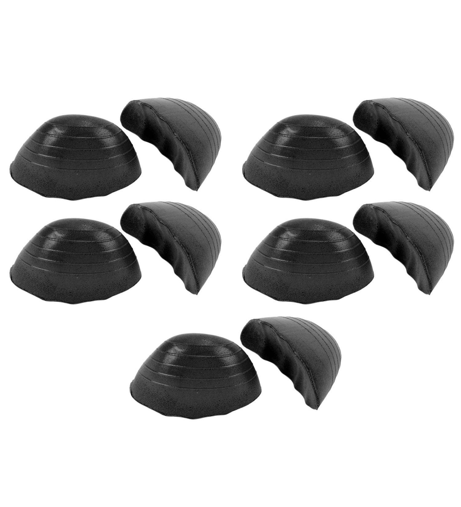 5 Pairs Round Toe Inserts - Thickened PU Foam Shoe Size Reducer & Non-Slip Toe Cushions for High Heels Sneakers & Boots (Black) - International Shipping - Buy Online on GoSupps.com