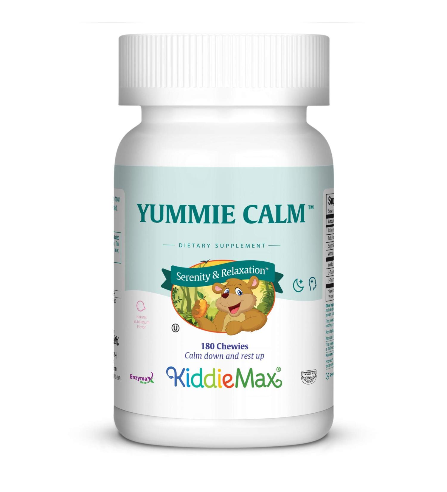 Maxi Health Yummie Calm 180 Natural Strawberry Flavored Chewies Light Pink