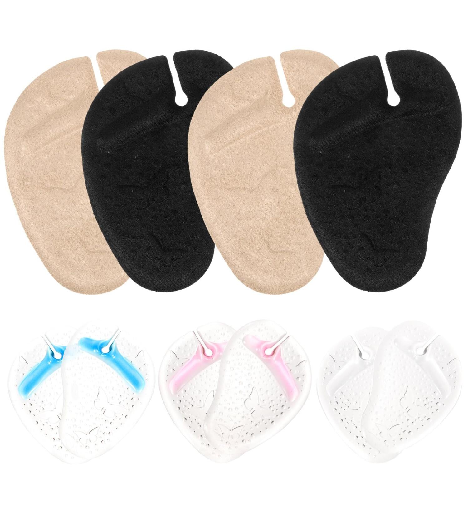 GLEAVI Red Slippers - 5 Pairs Gel Metatarsal Pads Non-Slip Forefoot Shoe Cushions Self-Adhesive Foot Inserts - Buy Online on GoSupps.com