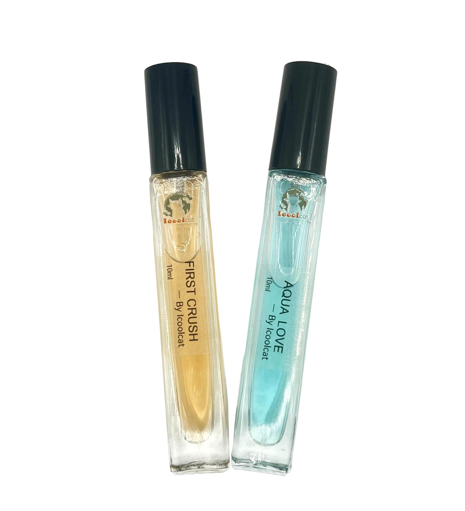 First Crush & Aqua Love Perfume Set for Women 0.34 oz (10 ml) Fragrance Duo with Floral Fresh and Warm Notes Portable Luxury for Everyday Use