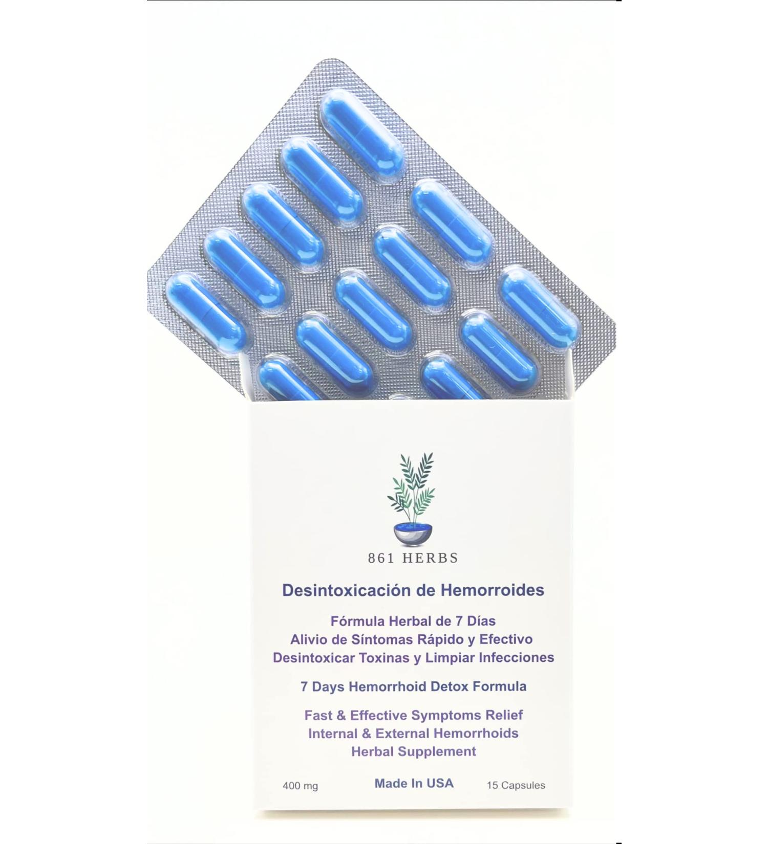7-Day Herbal Hemorrhoid Detox Formula - Lasting Relief from Hemorrhoids - Buy Online on GoSupps.com