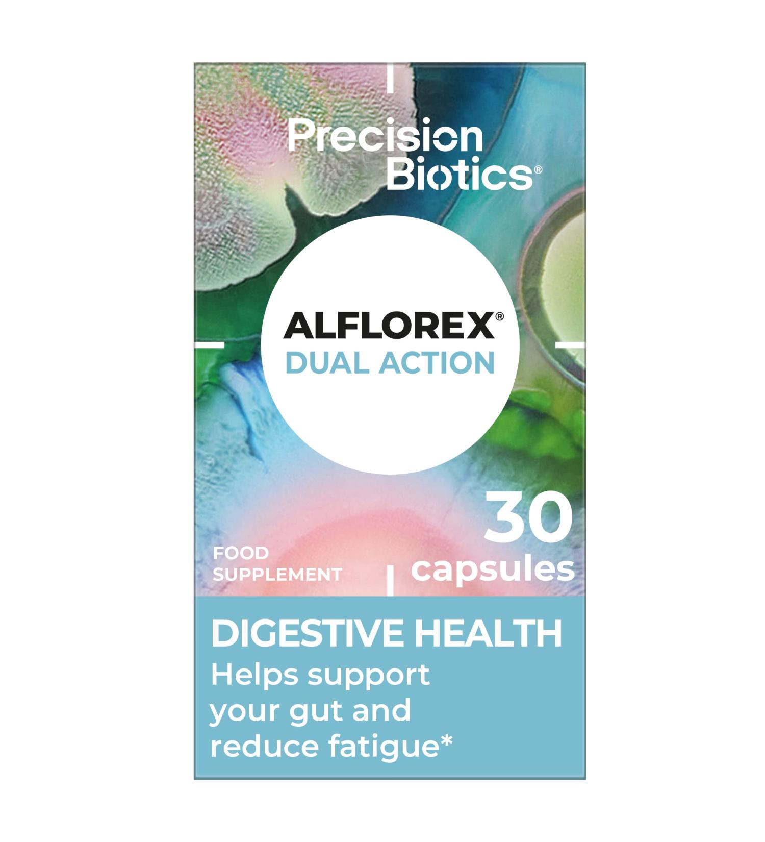 Alflorex Dual Action Probiotics - Reduce Fatigue with Bifidobacterium Longum - 30 Capsules - Buy Online on GoSupps.com