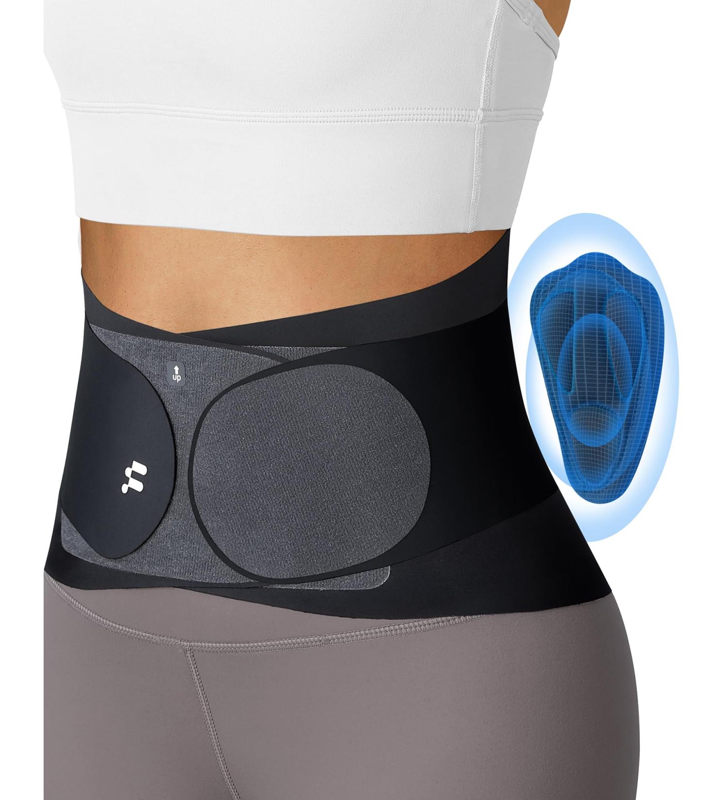 0.5mm Ultra Thin Back Brace with 3D Lumbar Pad | Lightweight Support for Lower Back Pain | Perfect for Men & Women | Ideal for Sciatica & Scoliosis - Buy Online on GoSupps.com