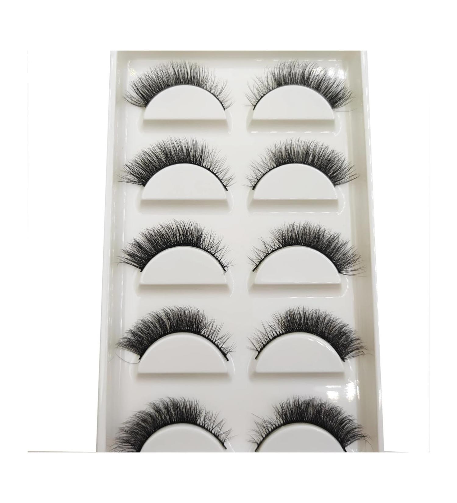 UAMOU 10/50 Boxes 37 Style 5 Pairs Natural 3D False Eyelashes Makeup Fake Eye Lashes Faux Cils Make Up Beauty Maquillaje Cheerfully (Color : 5Pairs Nova 01 Size : 25 Boxes 125 Pairs) - Buy Online on GoSupps.com