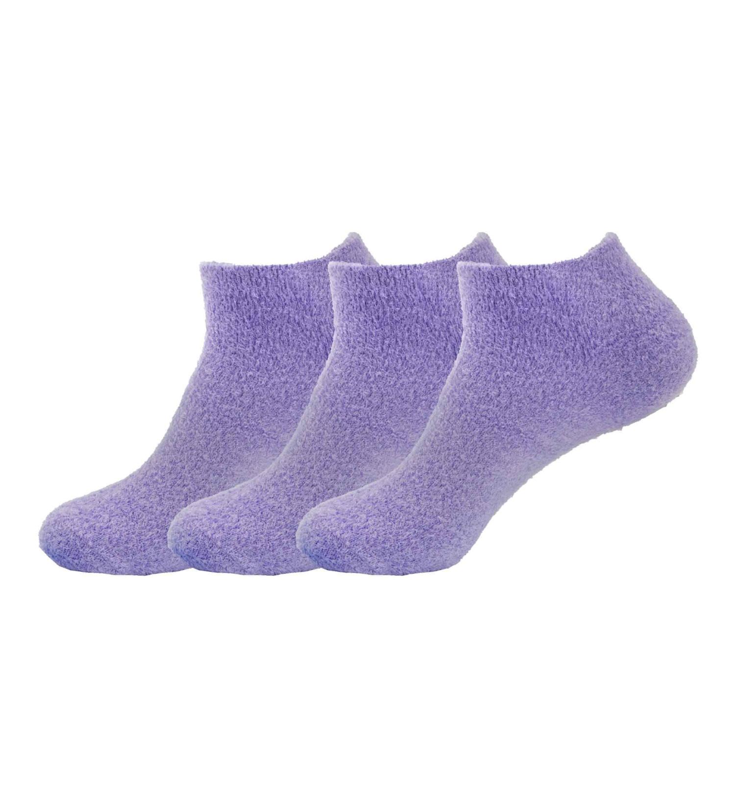 BambooMN Women's Purple Aloe Infused Fuzzy Nylon Socks - Small | Soft Comfortable & Eco-Friendly - Buy Online on GoSupps.com