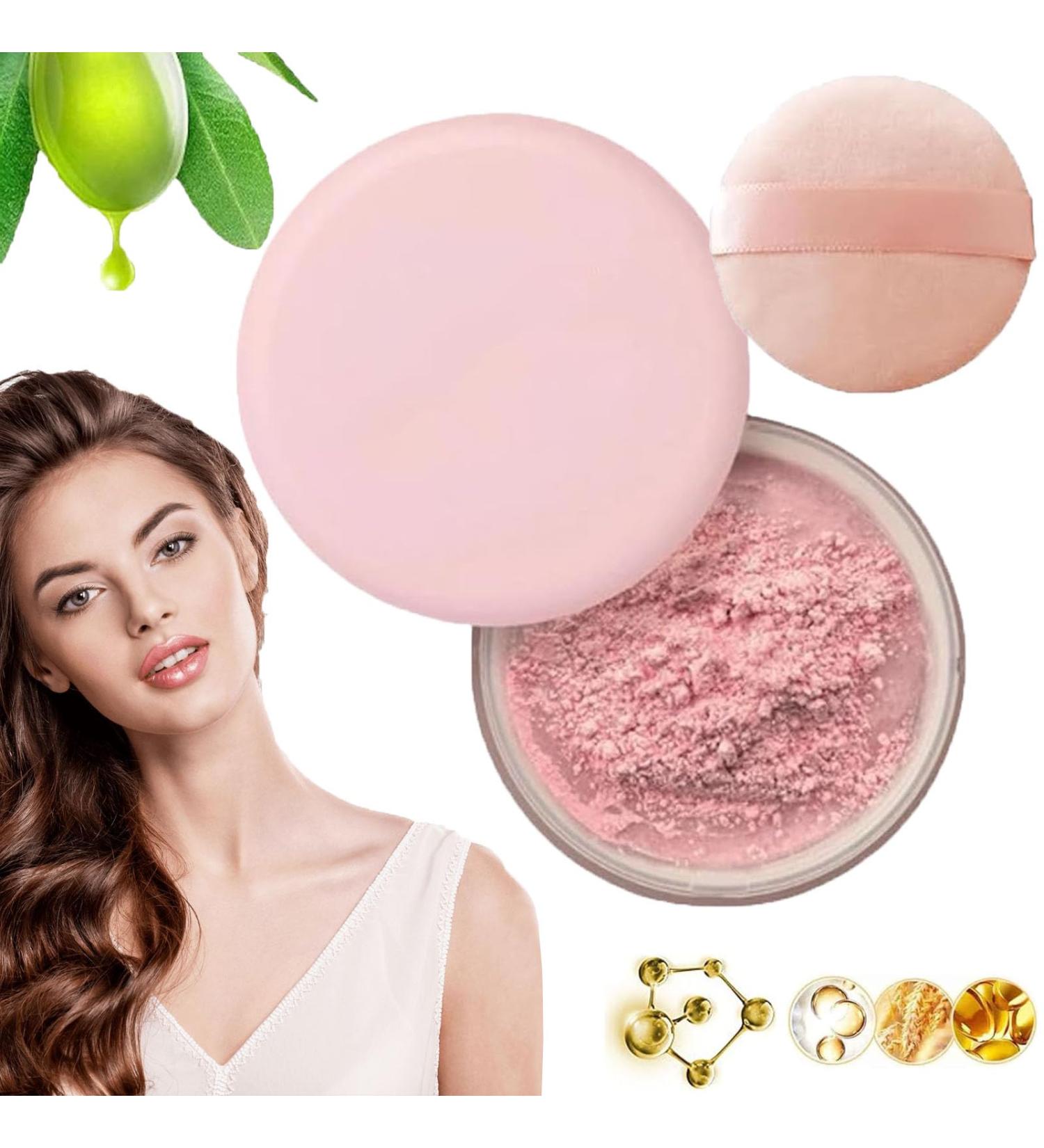 AllauraBeauty Pink Setting Powder AllauraBeauty Blurring Setting Powder AllauraBeauty Blurring Powder AllauraBeauty Setting Powder Lasting Waterproof Face Powder for Makeup (1#) - Buy Online on GoSupps.com