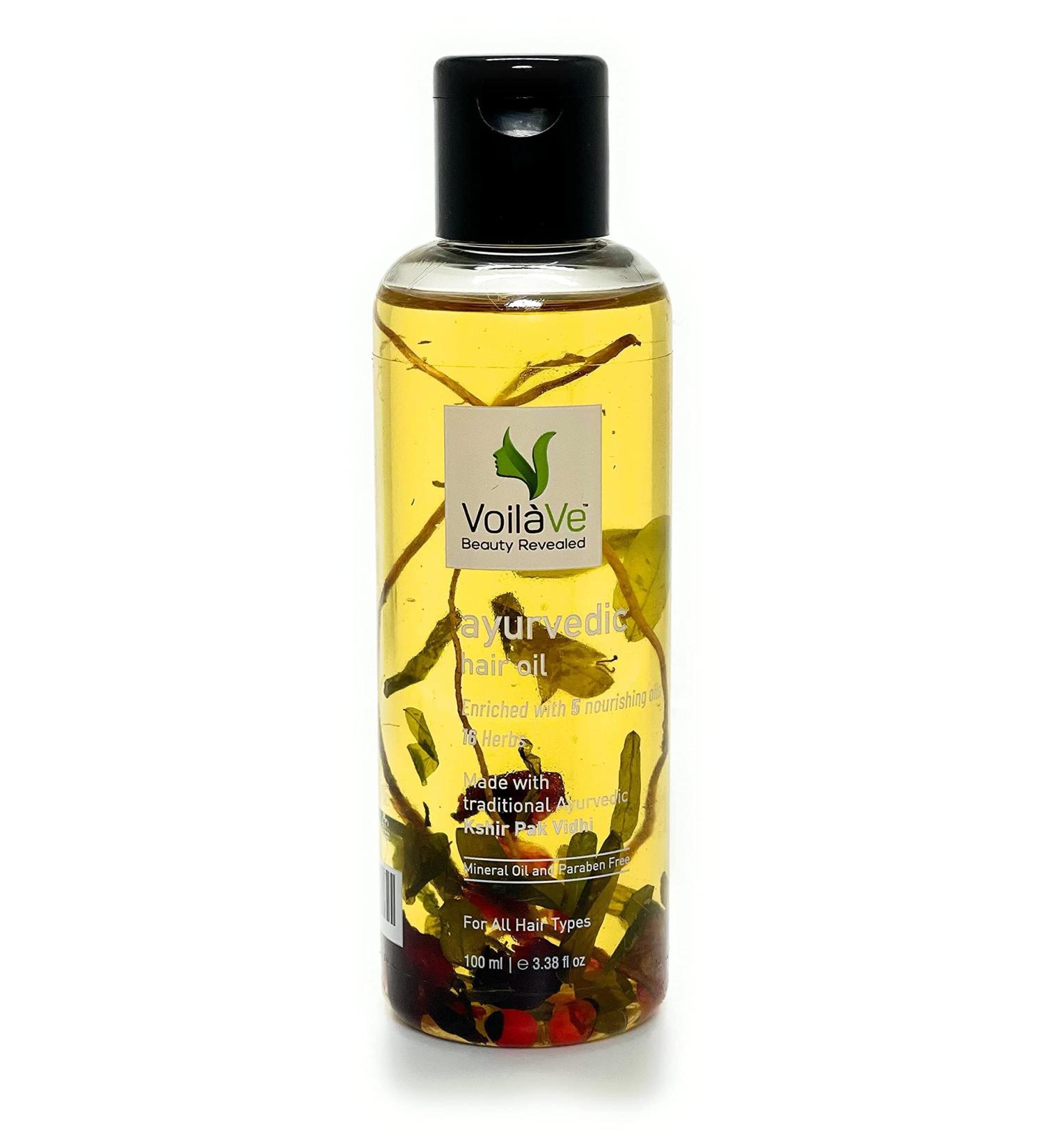 VoilaVe Organic Infused Hair Growth Oil | Natural Treatment for Weak, Dry & Damaged Hair - 100ml - Buy Online on GoSupps.com